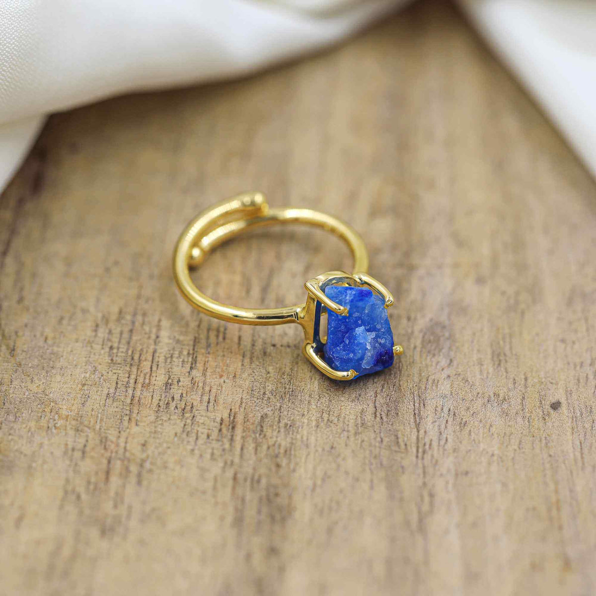 Afghanite Ring in 925 Sterling Silver Natural Color Change Rough Stone Adjustable Handmade Jewelry
