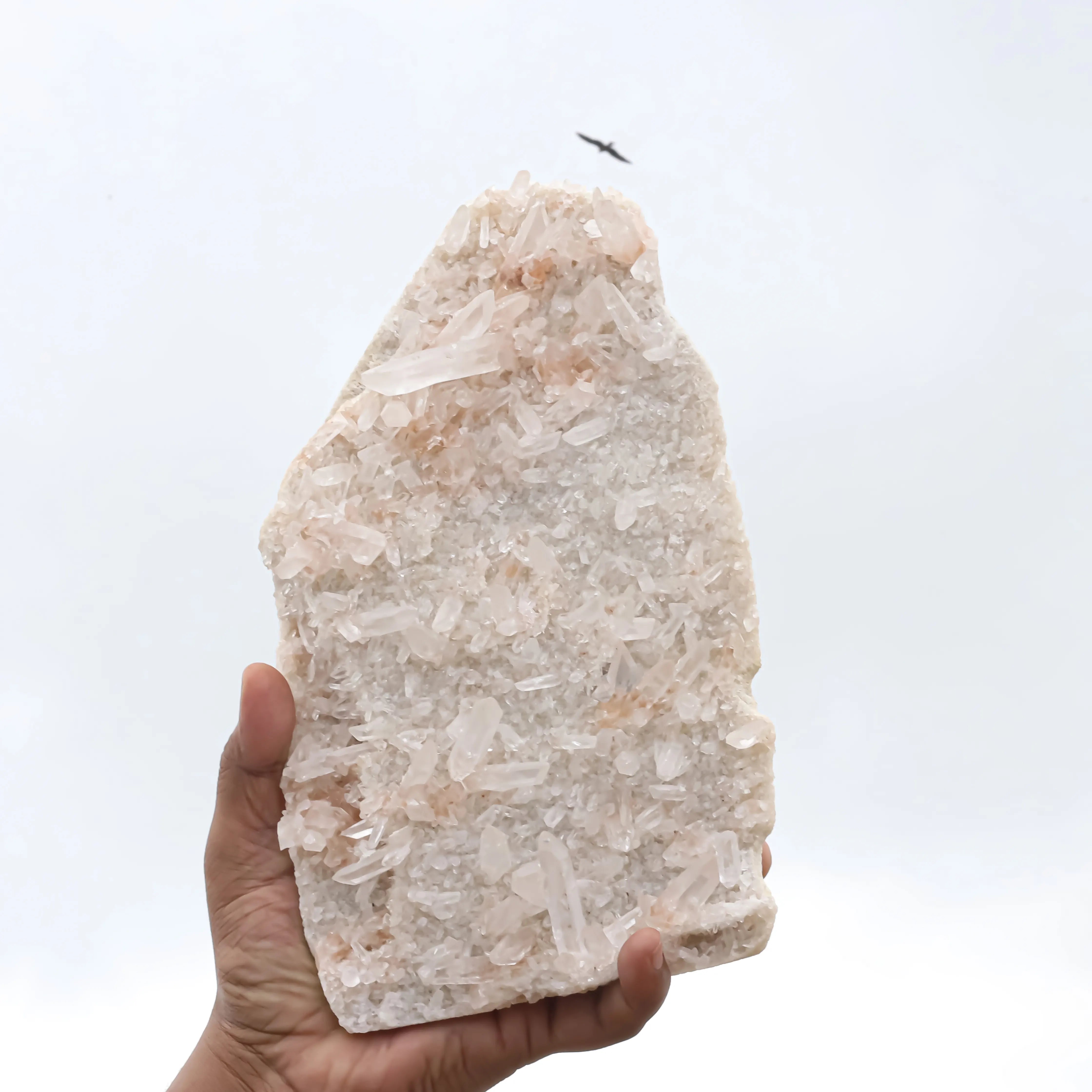 Natural Himalayan Pink Quartz Cluster – 2600g Large Raw Crystal Specimen