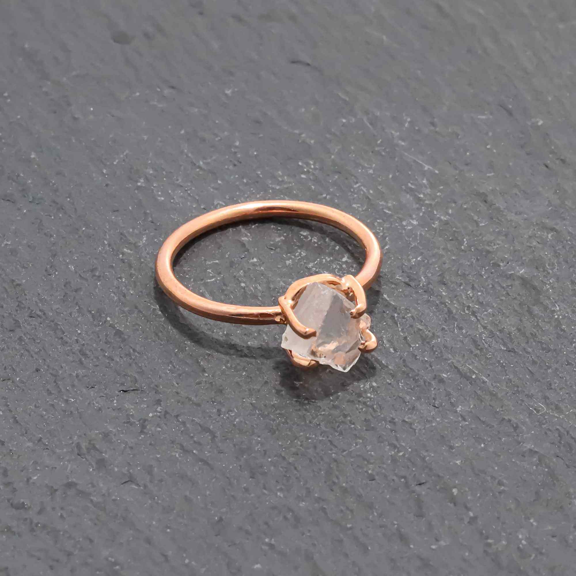 Raw Petalite Ring in 925 Sterling Silver Rough Gemstone Ring Handmade Jewelry Gift for Her