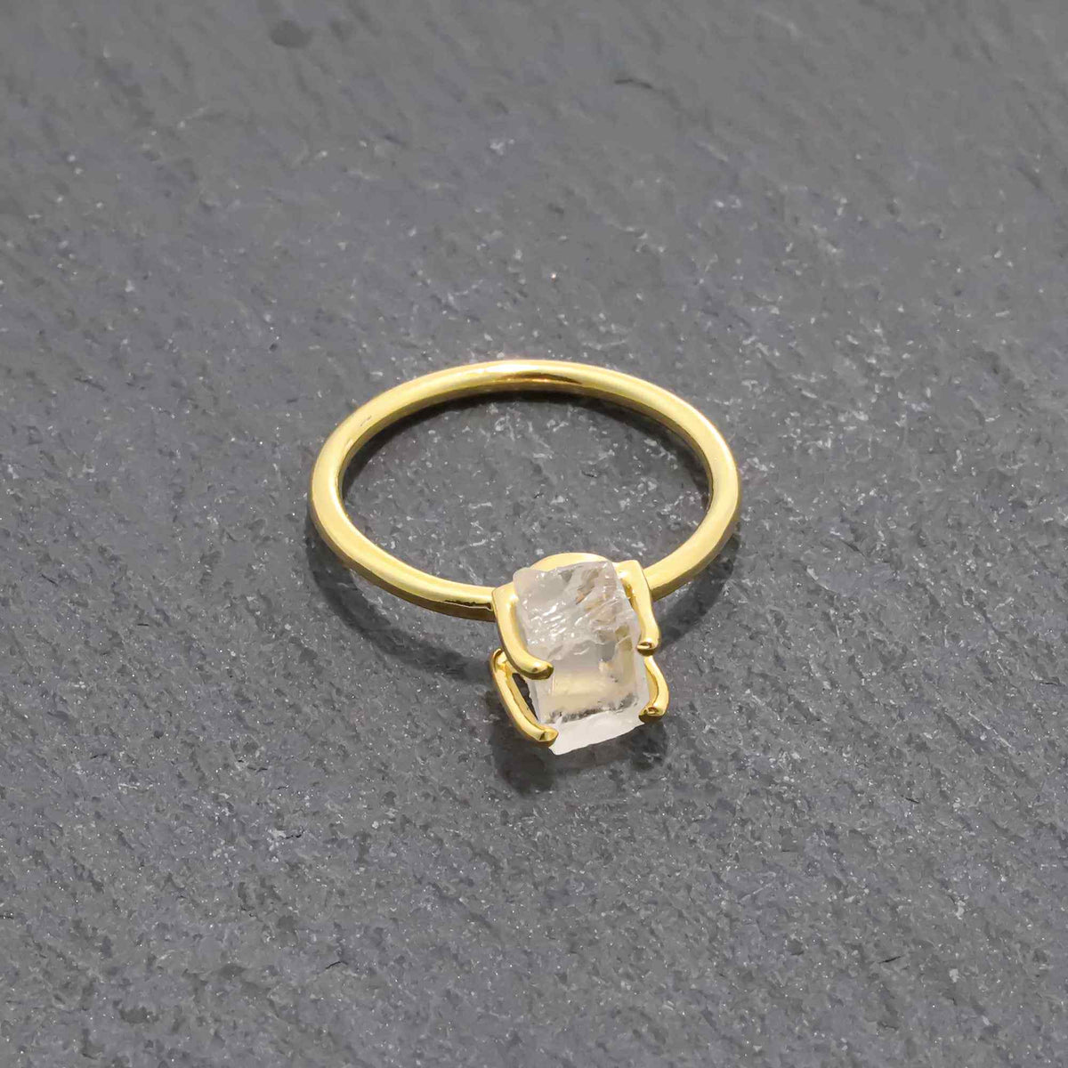 Raw Petalite Ring in 925 Sterling Silver Rough Gemstone Ring Handmade Jewelry Gift for Her