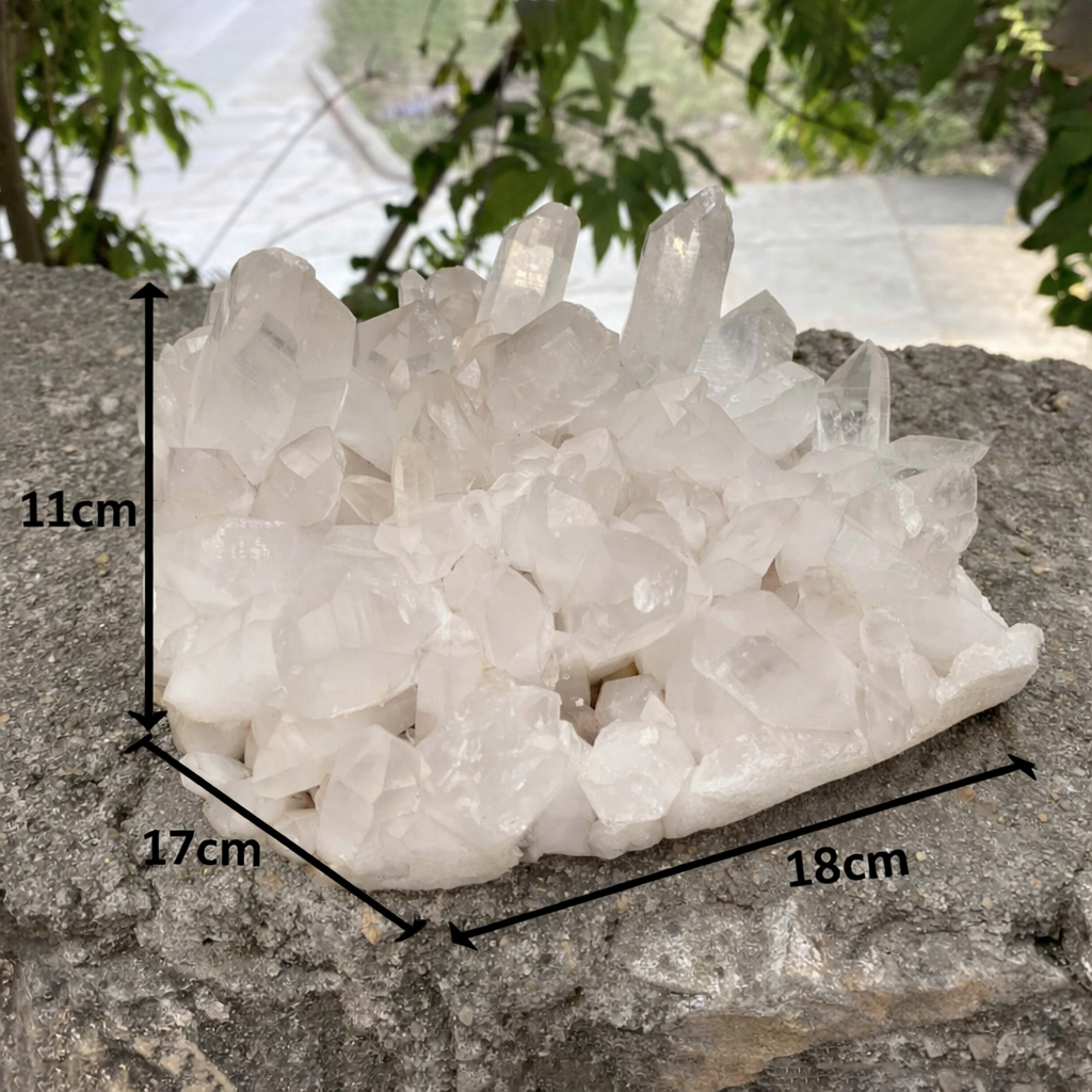 2175g Pink Himalayan Quartz Cluster 18x17x11cm Natural Mineral Specimen