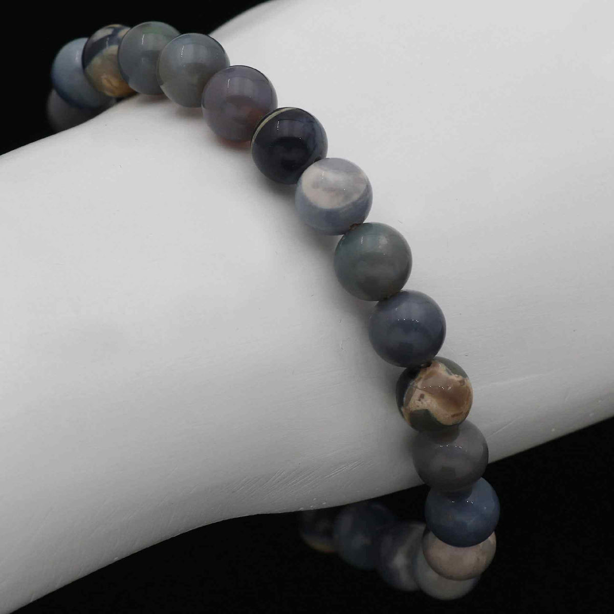 Australian Opal Round Bead Bracelet 8mm Natural Gemstone 71 Ct Handmade Jewelry