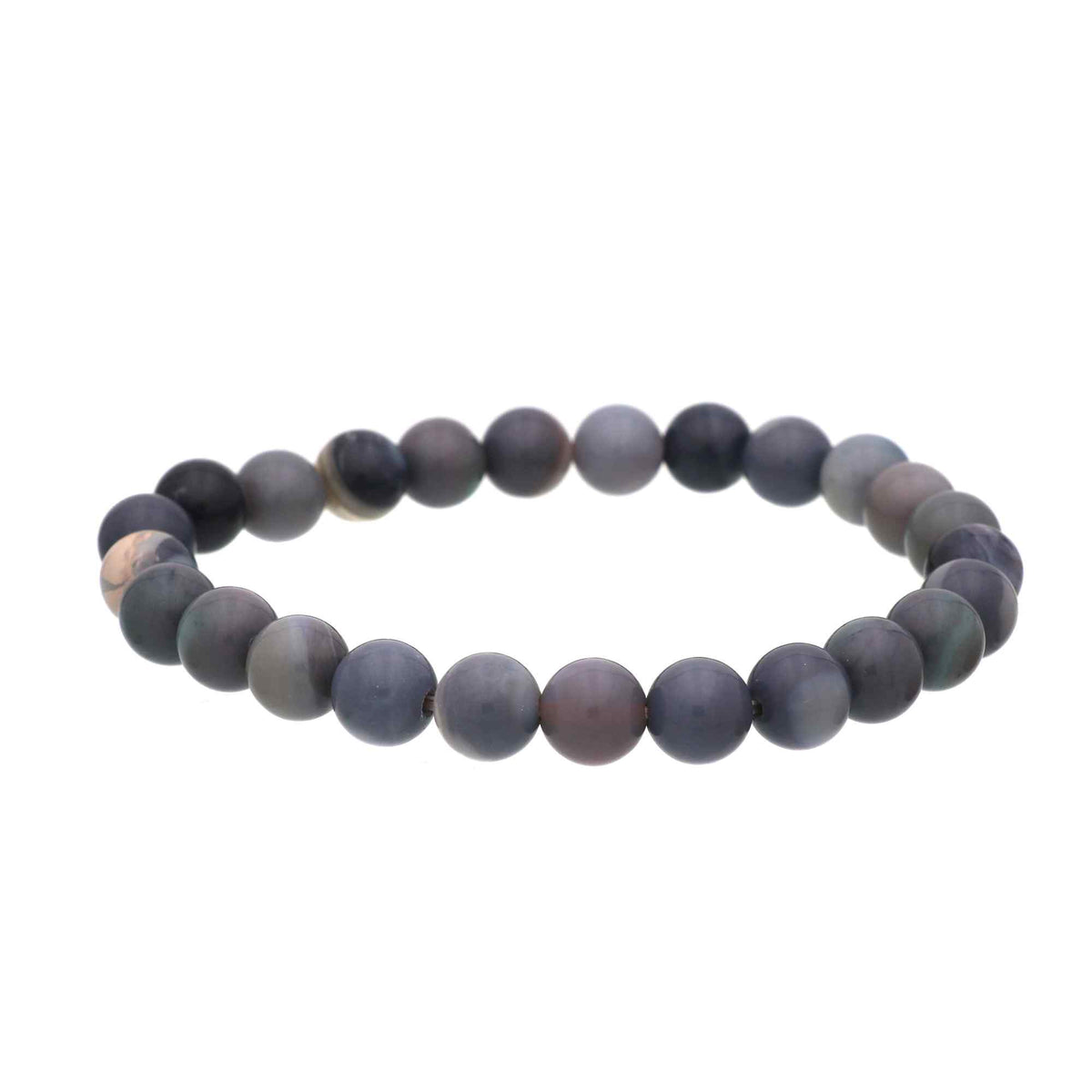 Australian Opal Bracelet Natural Round Beads 71 Ct Handmade Gemstone Jewelry