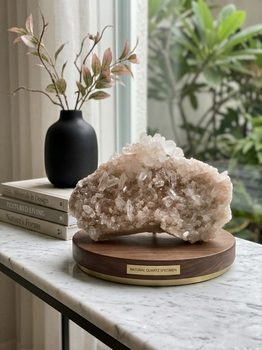 Himalayan White Quartz 630g Raw Natural Cluster Display Mineral