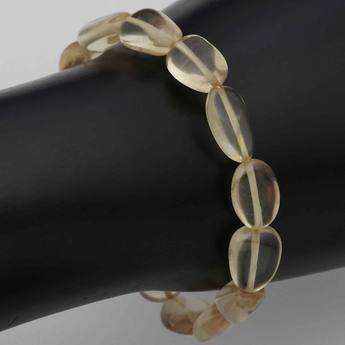 Natural Oregon Sunstone Bracelet Oval Nugget Plain Gemstone Beads Handmade 82 Ct