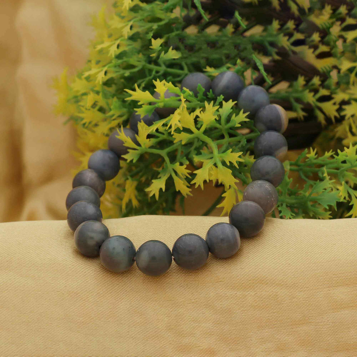 Natural Australian Opal 10mm Bead Bracelet 103 Ct Round Handmade Gemstone Jewelry