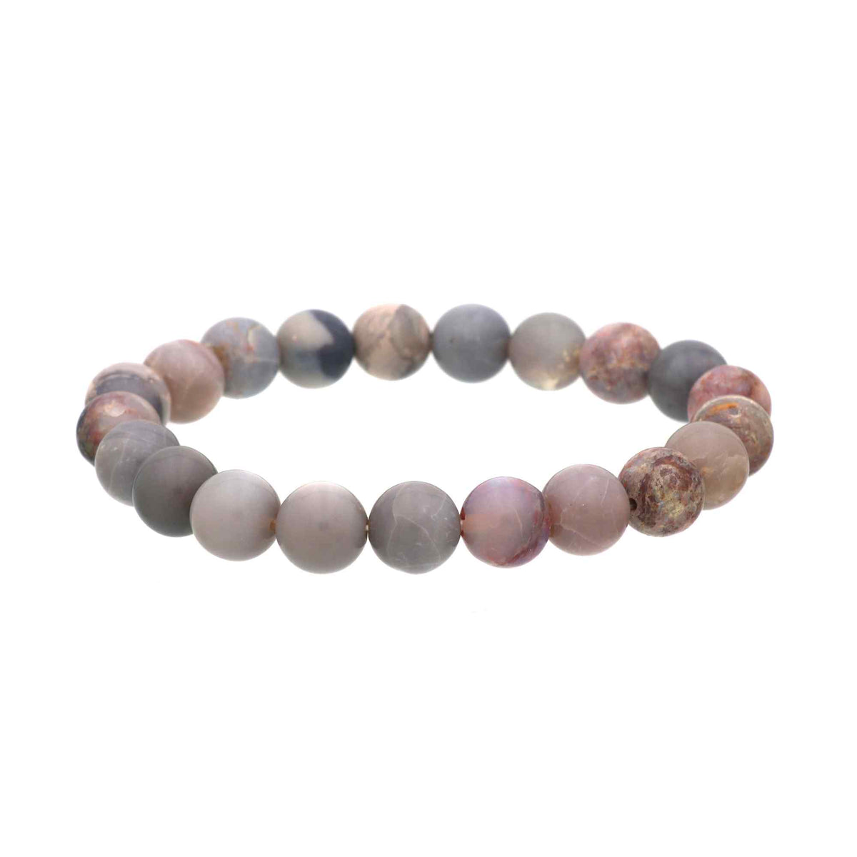 Australian Opal 10mm Beaded Bracelet 102 Ct Natural Round Stone Handmade Jewelry