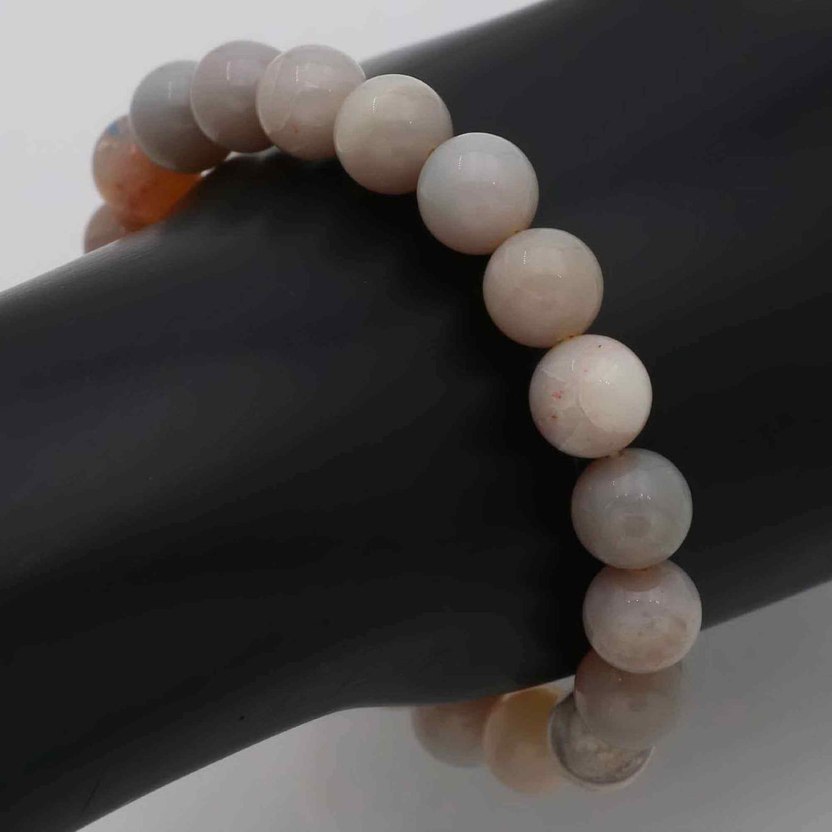 Australian Opal 102 Ct Bracelet Natural 9.3–9.8mm Round Beads Handmade Jewelry