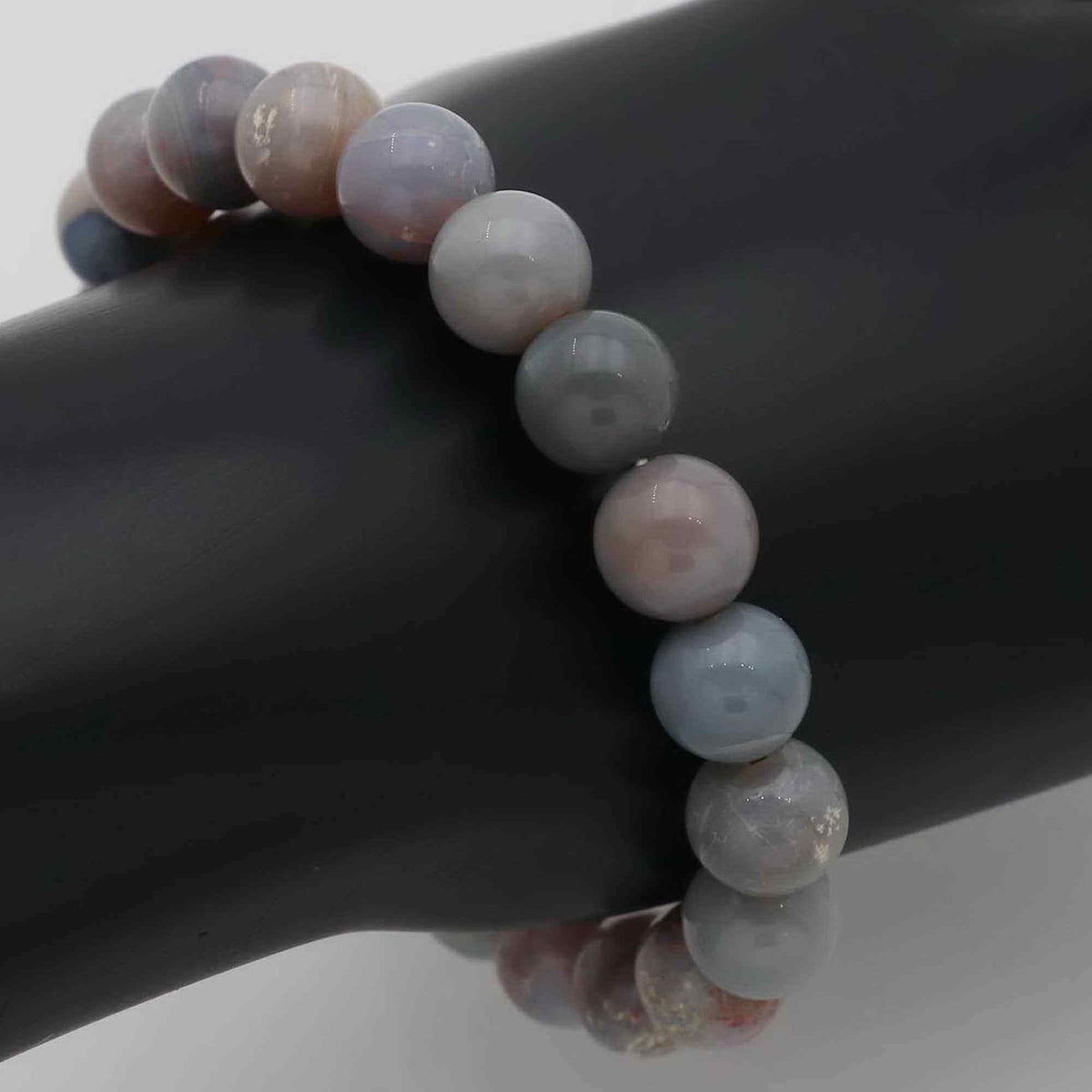 Natural Australian Opal Bracelet 102 Ct 8.9–9.8mm Round Beads Handmade Jewelry