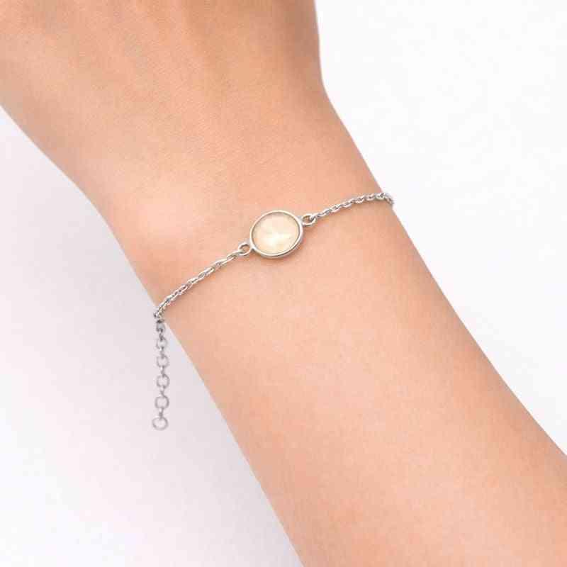 Warm Whisky Quartz Rose-Cut Bracelet in Solid 925 Sterling Silver Gemstone Bracelets