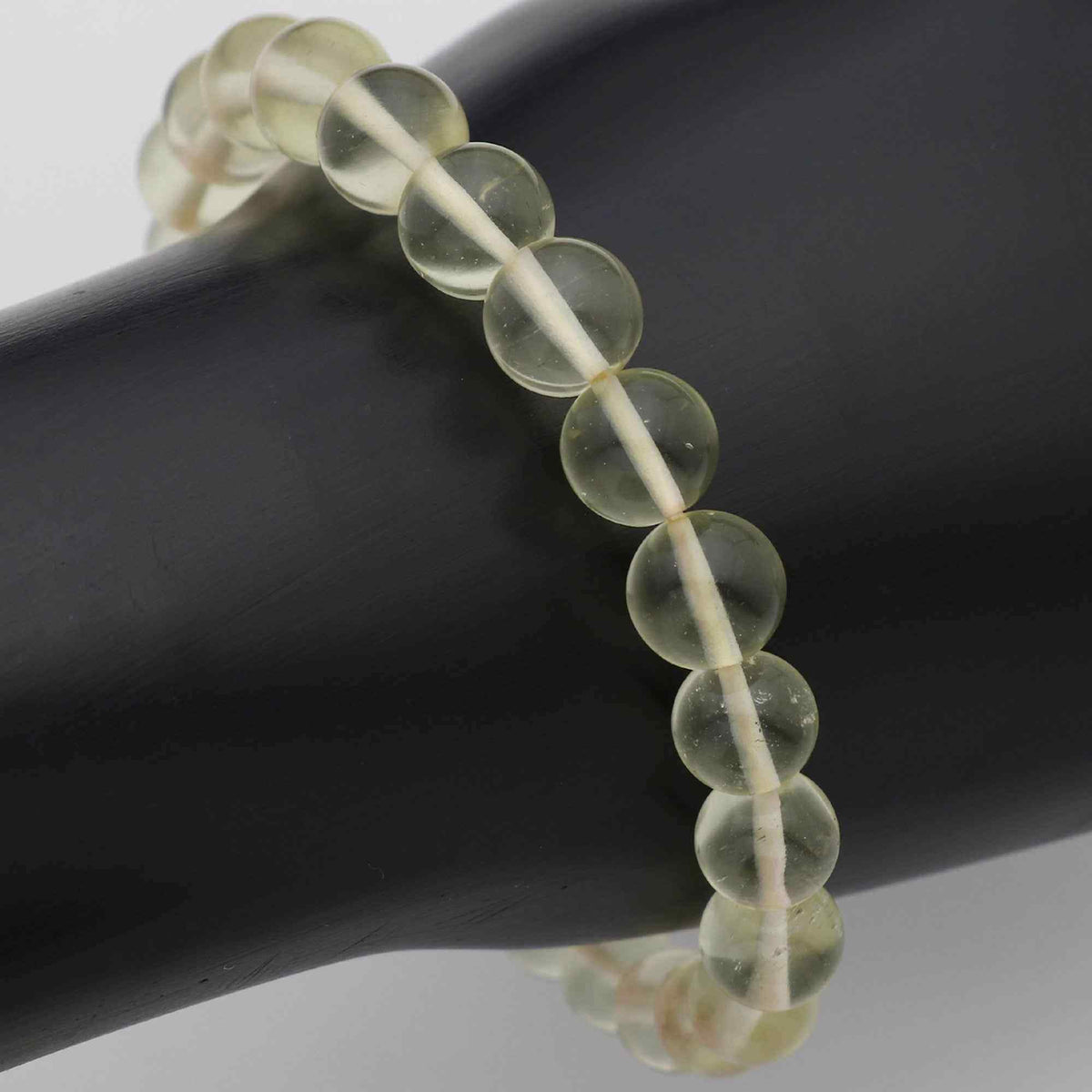 Natural Desert Libyan Glass Bracelet Round Plain Gemstone Beads Handmade 80 Ct