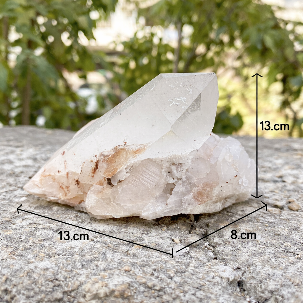 610g Pink Himalayan Quartz Natural Raw Cluster Display Specimen