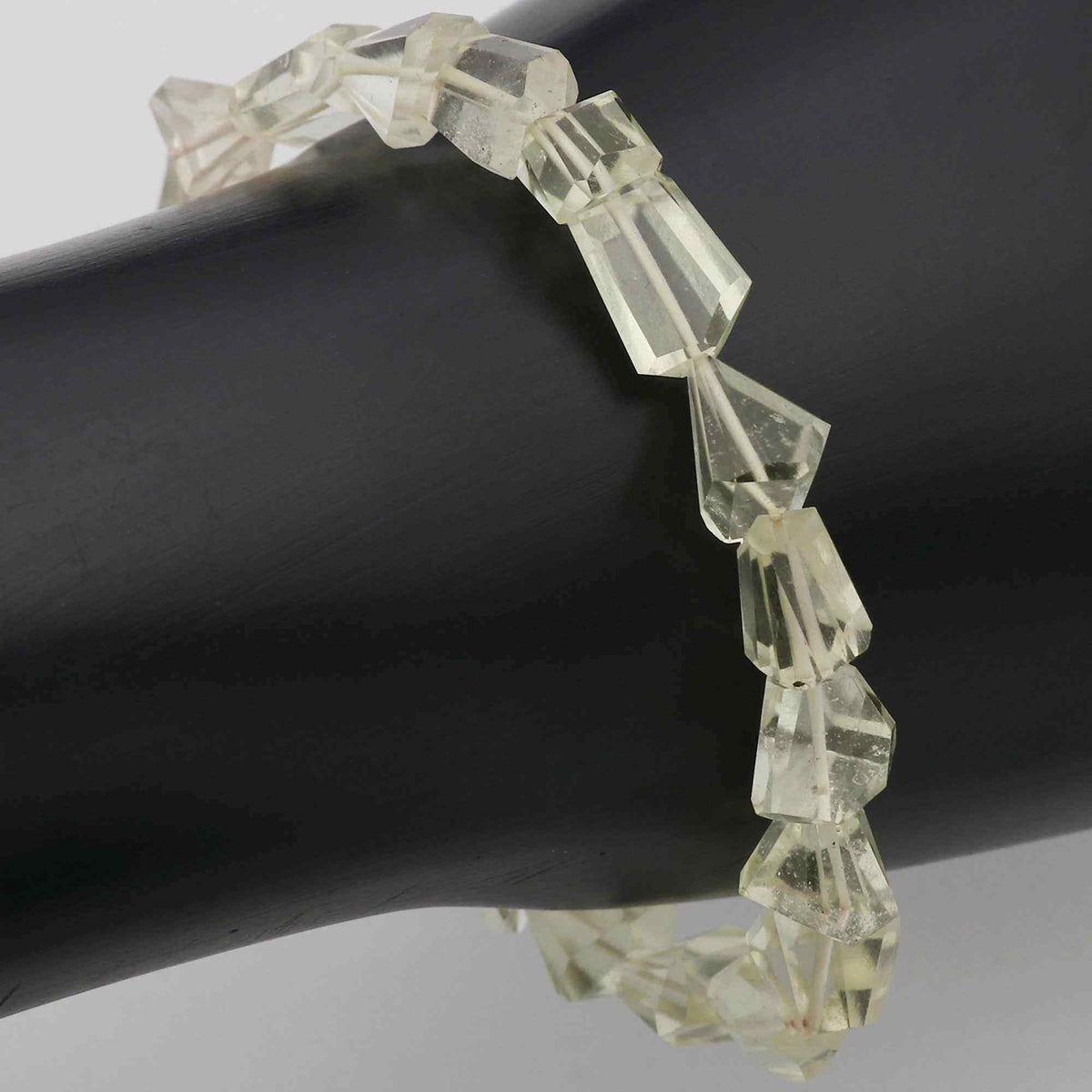 Natural Desert Libyan Glass Bracelet Fancy Faceted Gemstone Beads Handmade 53 Ct