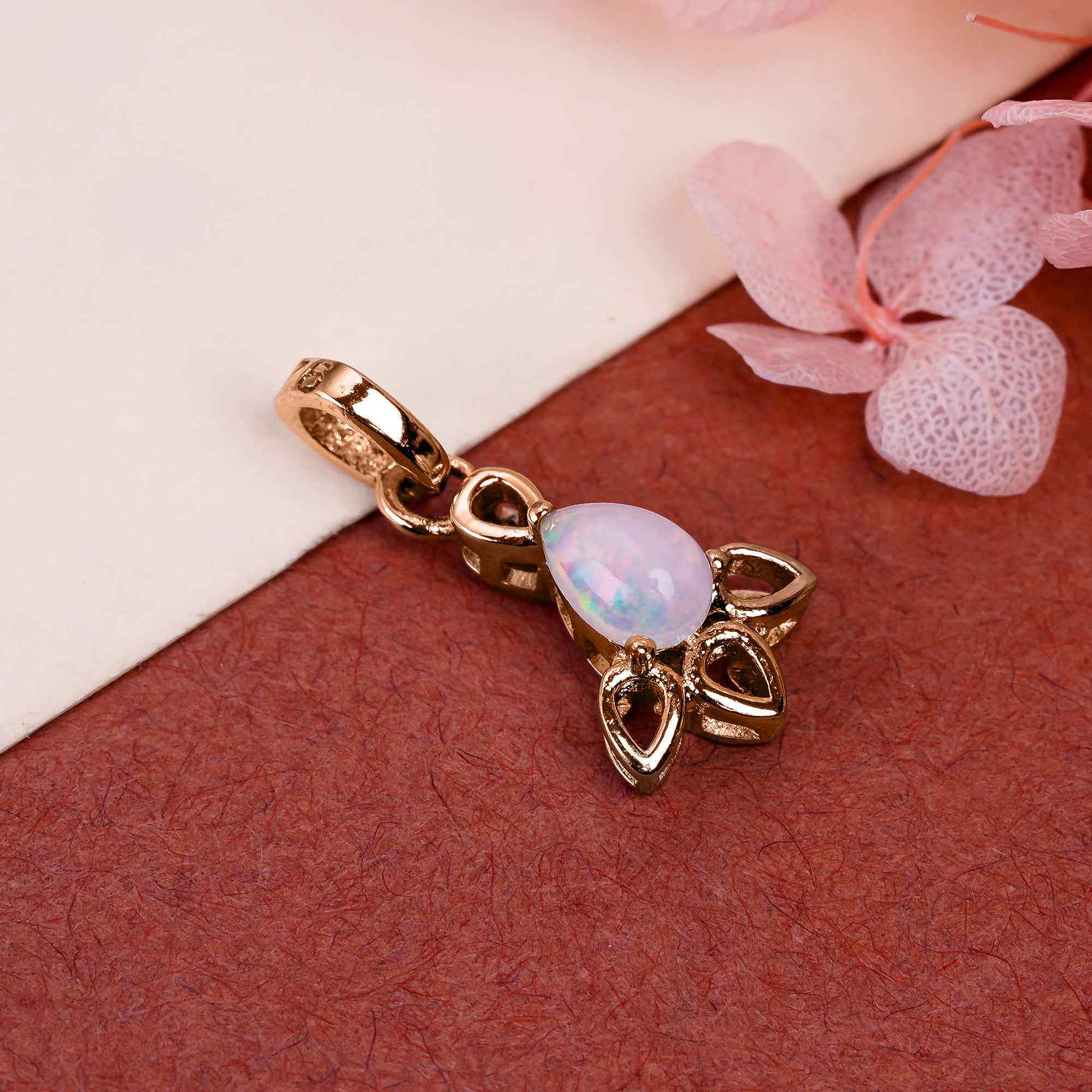 Opal Pendant 6x4mm Oval Cabochon 925 Silver Coastal Collection Everyday Fashion Accessory