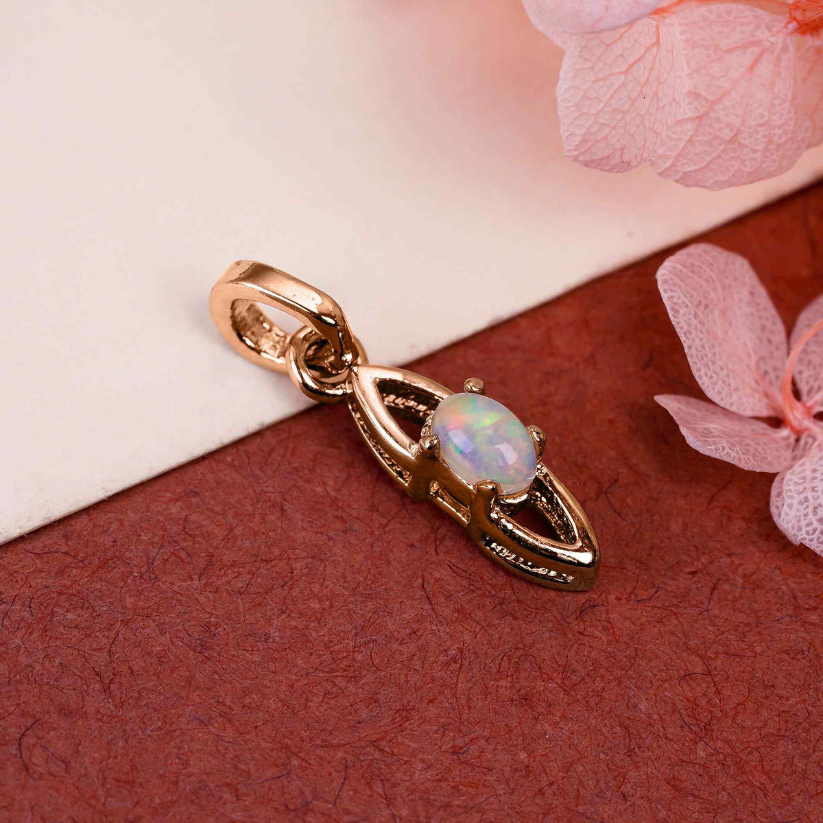 Opal Oval Pendant 3x5mm Gem Cabochon 925 Sterling Silver Color Flash Jewelry for Her
