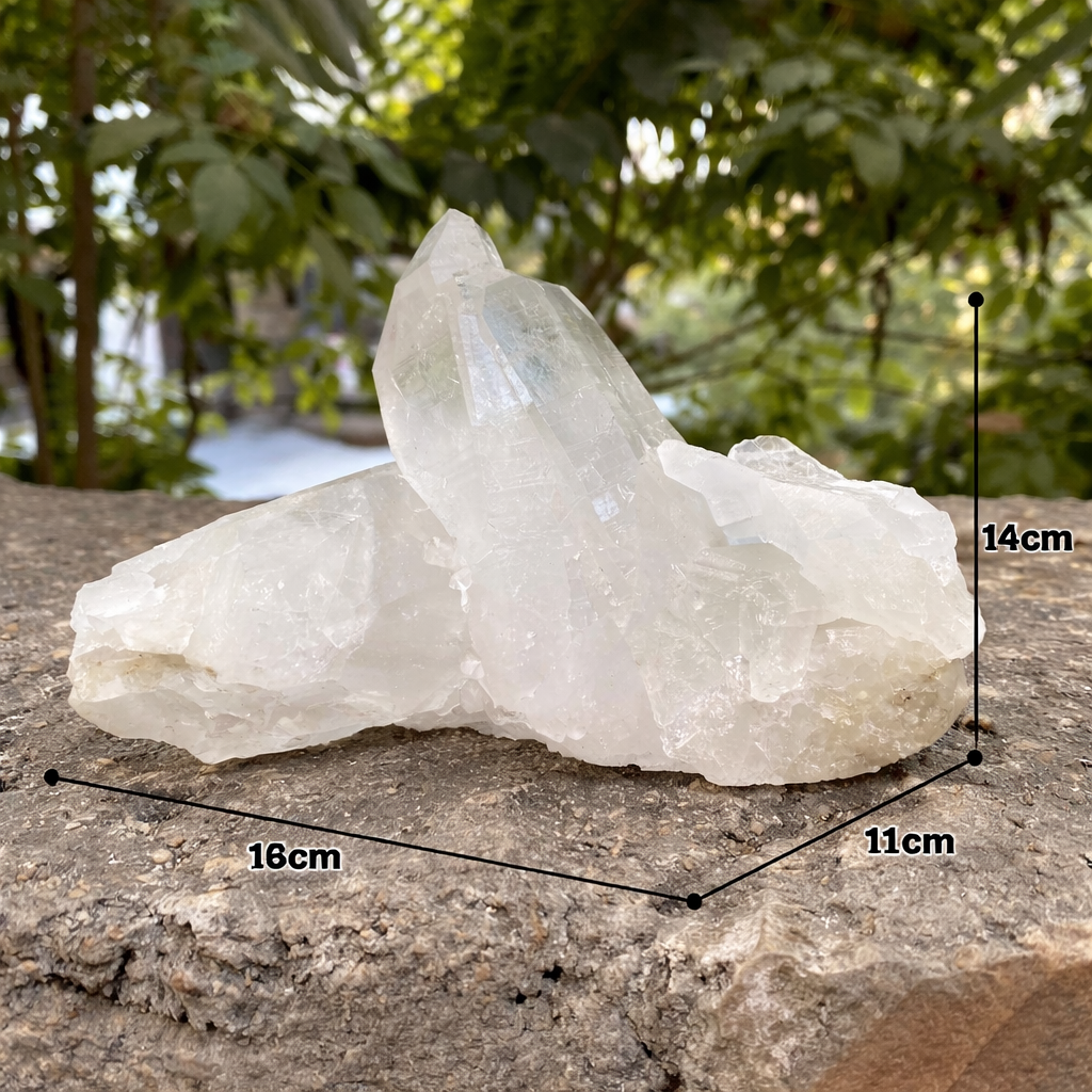 Natural Himalayan White Quartz 920g Cluster Raw Collector Mineral