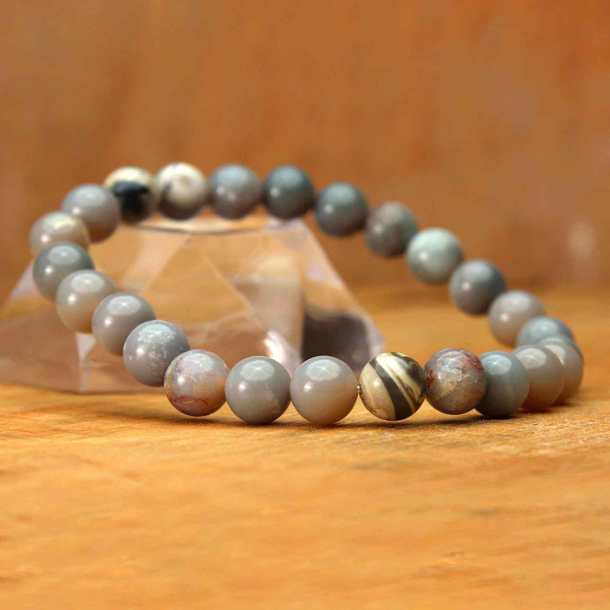 Handmade Australian Opal Bracelet Round Beaded October Birthstone Jewelry 70 Ct