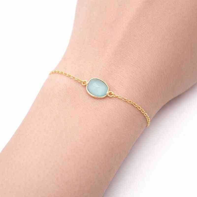 Rare Grandidierite Rose Cut Bracelet in Solid 925 Sterling Silver