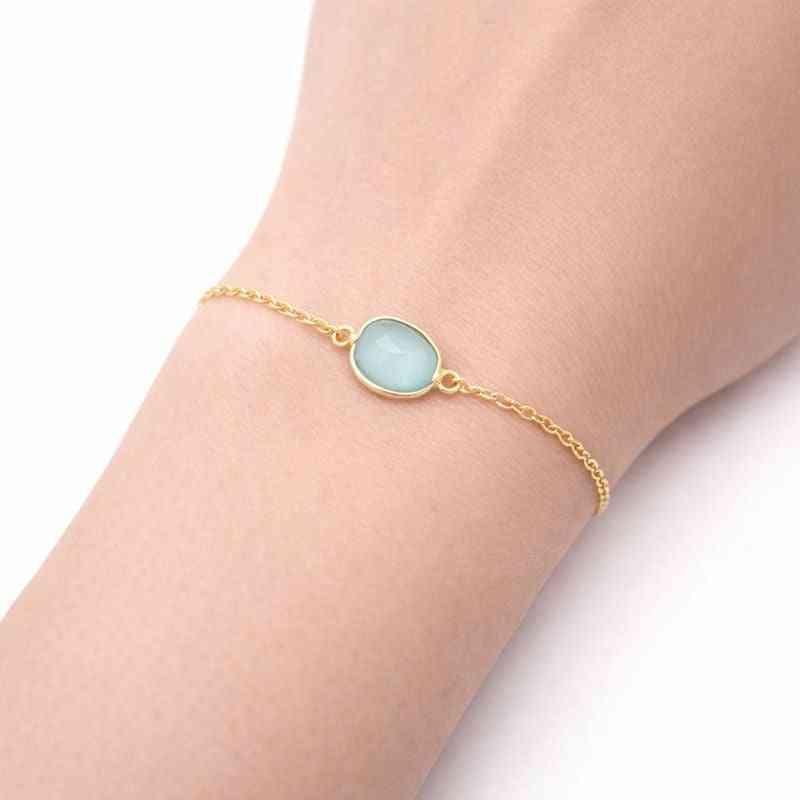Rare Grandidierite Rose Cut Bracelet in Solid 925 Sterling Silver Gemstone Bracelets