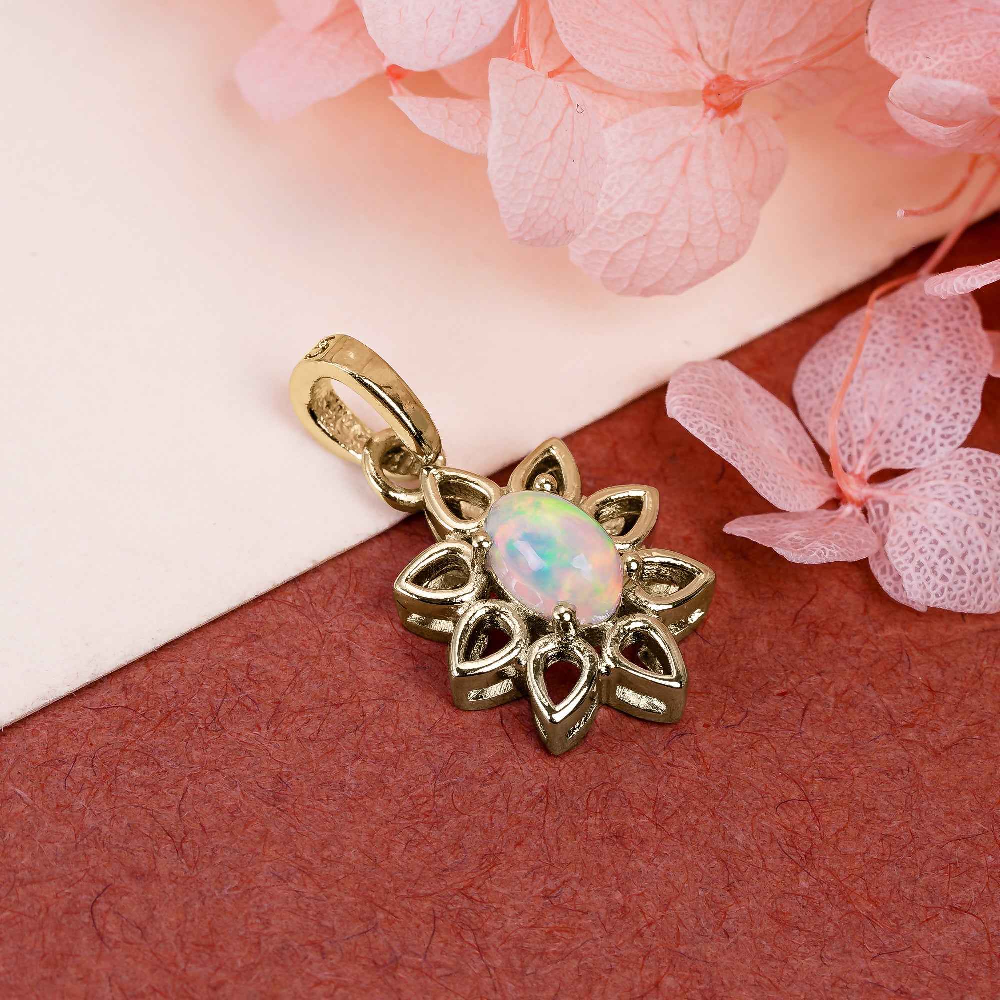 Opal Voyager Amulet 4x6mm Oval Cabochon 925 Silver Wanderlust Collection Adventure Inspired Charm