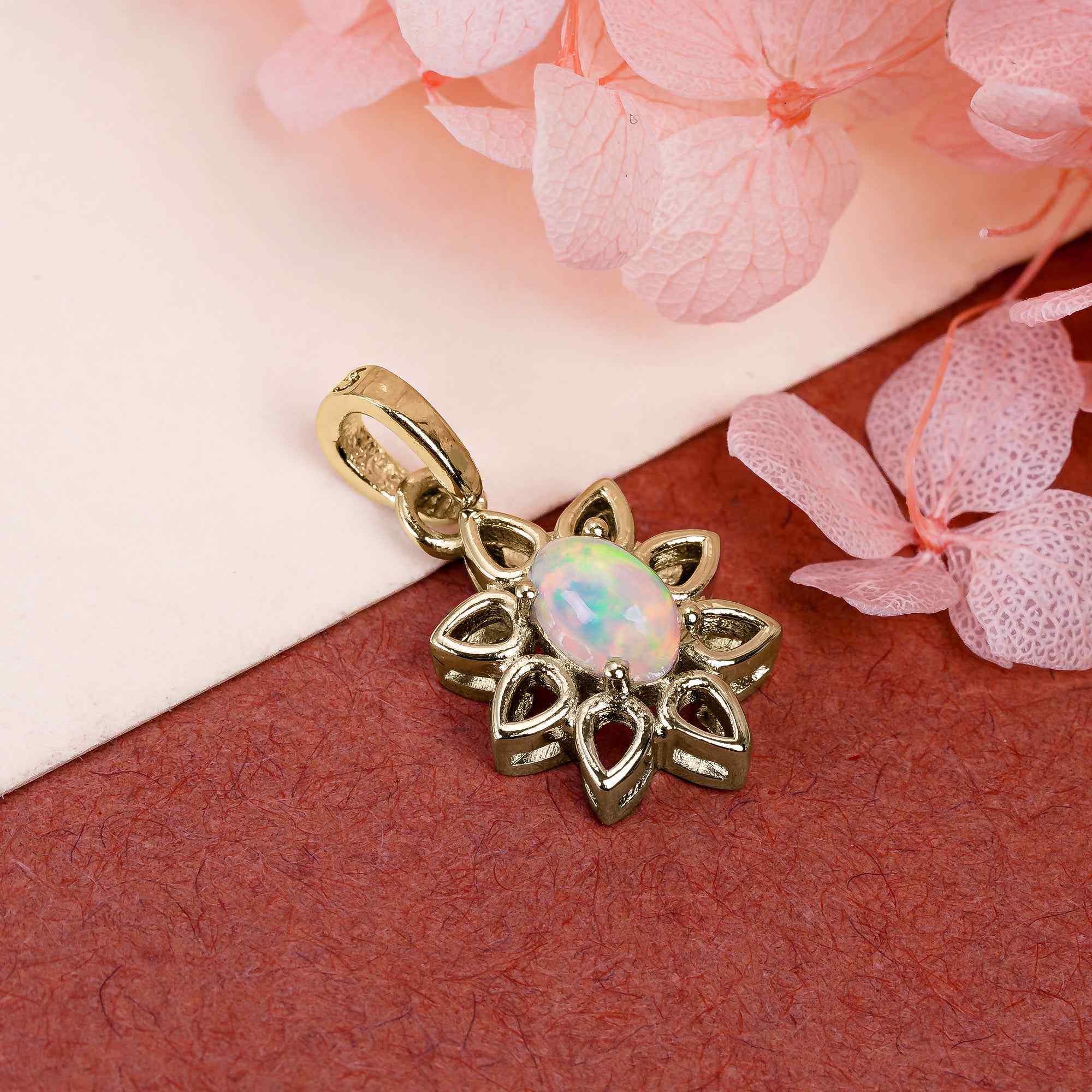 Opal Voyager Amulet 4x6mm Oval Cabochon 925 Silver Wanderlust Collection Adventure Inspired Charm