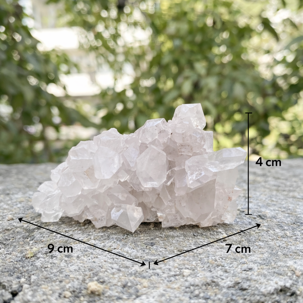 Pink Samadhi Quartz Crystal Himalayan Raw Mineral Cluster Healing Collector Stone