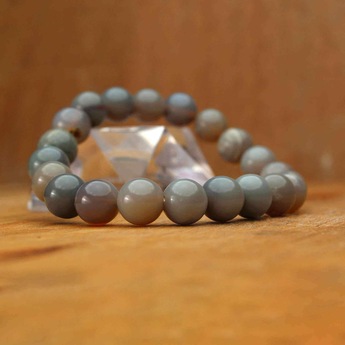 Polished Australian Opal Bead Bracelet Natural Round Stone Jewelry 107 Ct