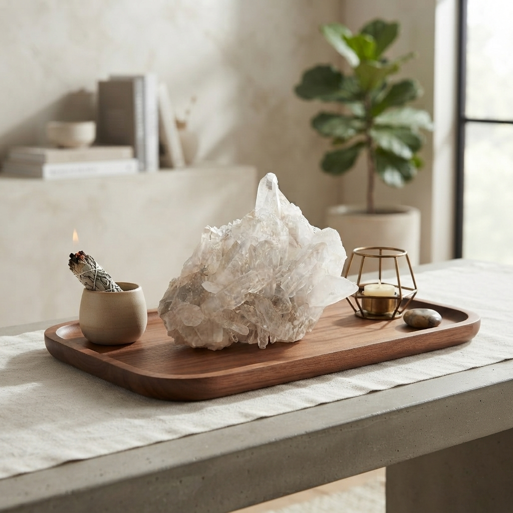 Display Natural White Himalayan Quartz Cluster Raw Mineral Collector