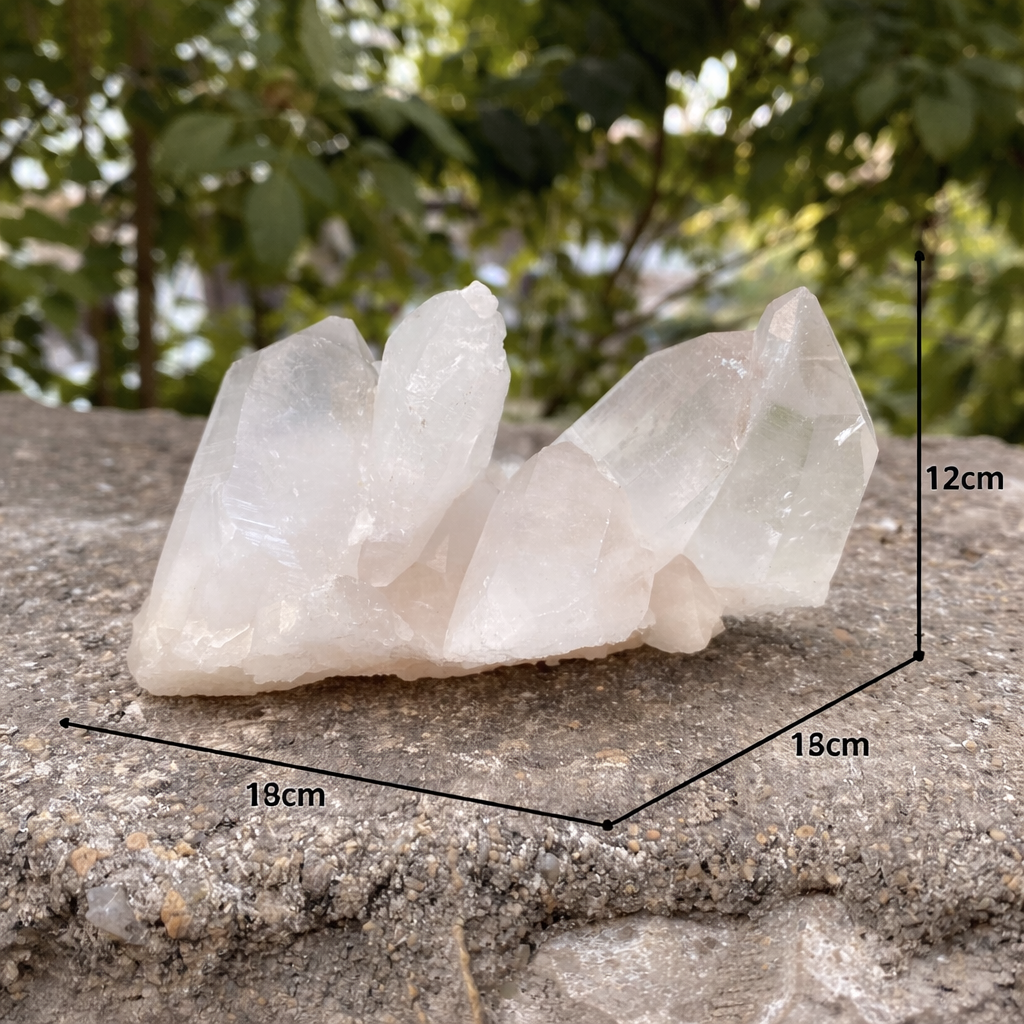 480g Himalayan Pink Quartz Natural Cluster Collector Mineral Specimen