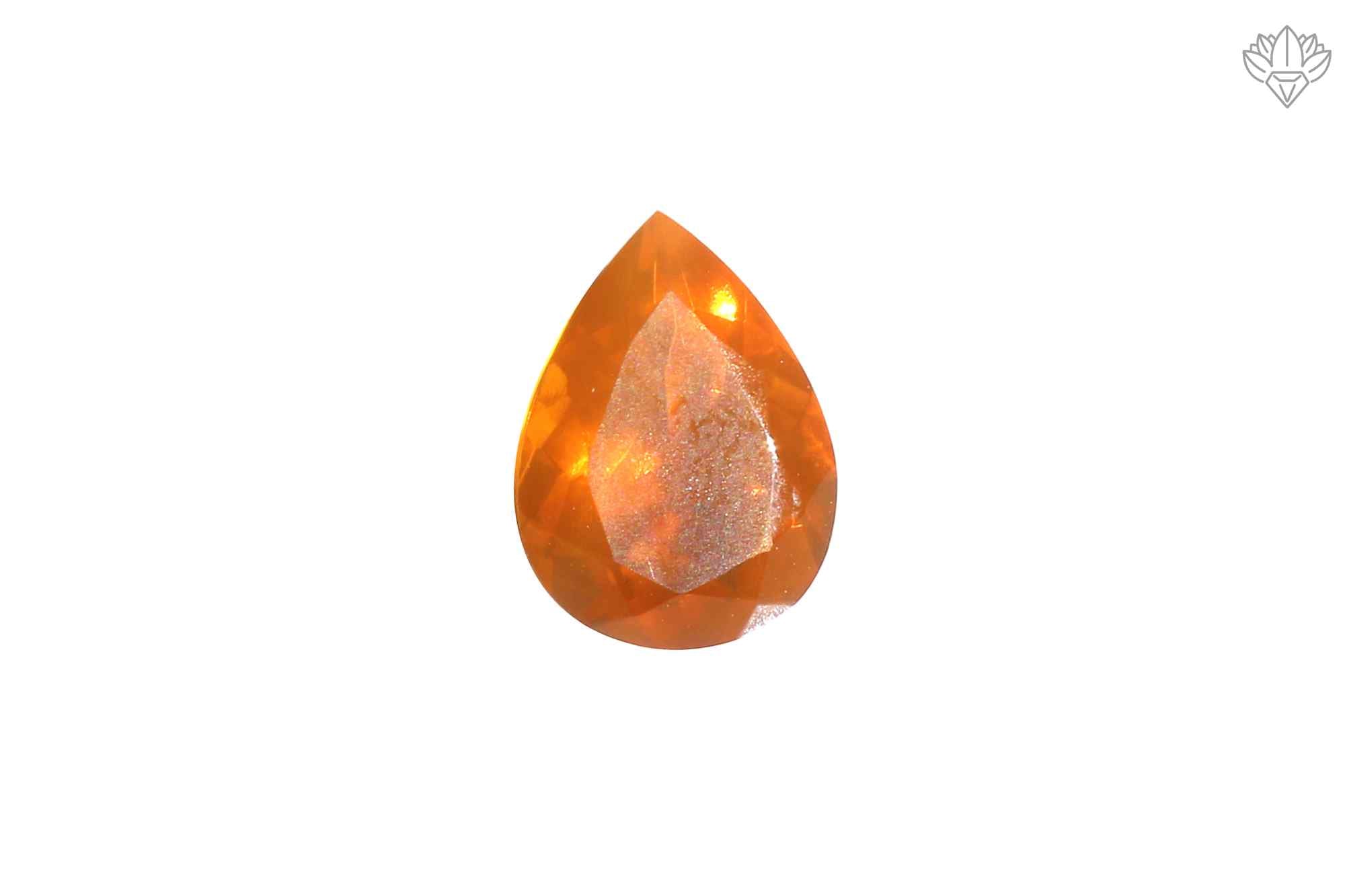 Masterpiece Mexican Opal Pendant Pear 8x11mm Faceted Loose Stone for Couture Jewelry, Rings, Pendants & Earrings