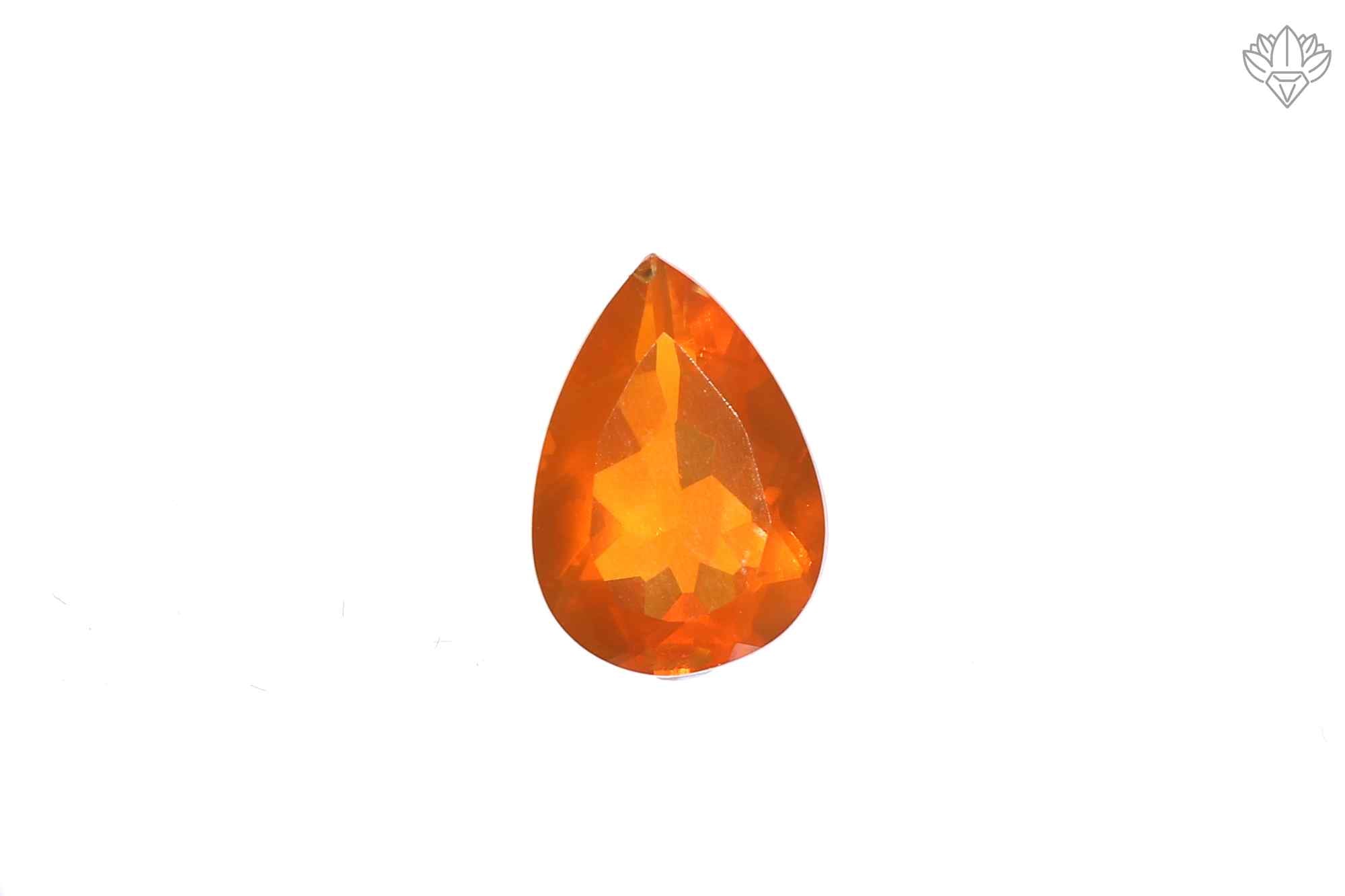 Refined Mexican Opal Pendant Pear 7x10mm Faceted Gemstone Jewelry, Ring Settings
