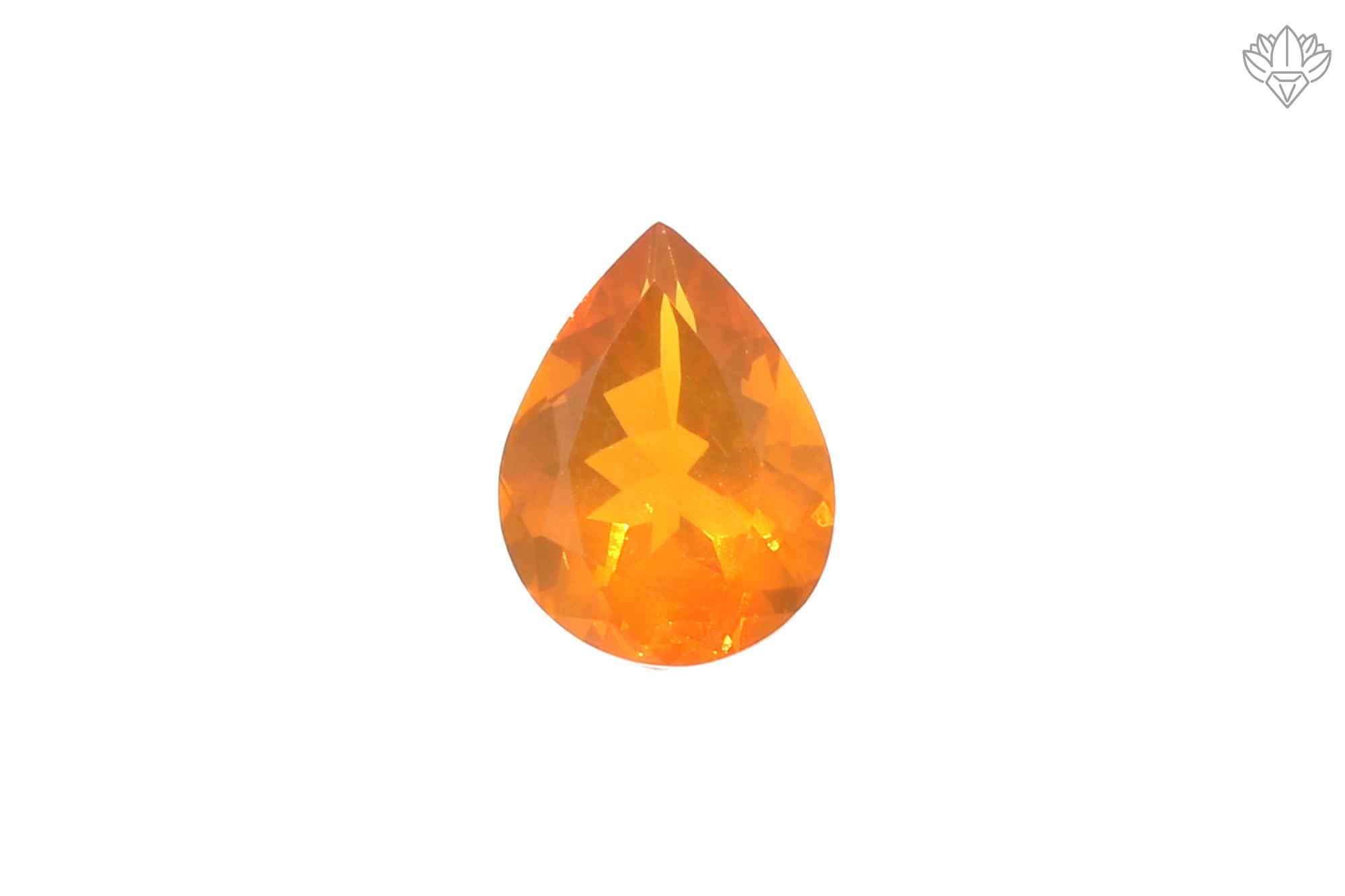 Heritage Mexican Opal Pendant Pear 6x8mm Faceted Gemstone for Fine Rings, Pendant Designs & Artisan Jewelry