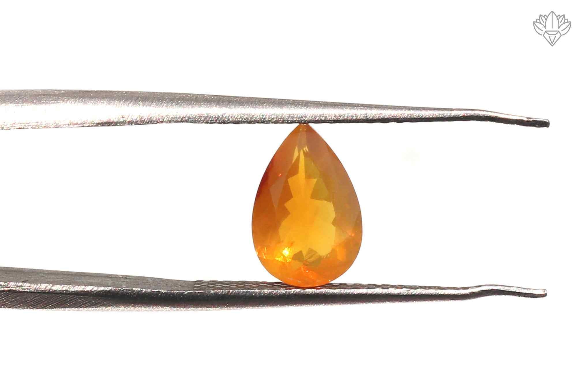 Majestic Mexican Opal Pendant Pear 6x9mm Faceted Jewel for Signature Pendants, Ring Designs