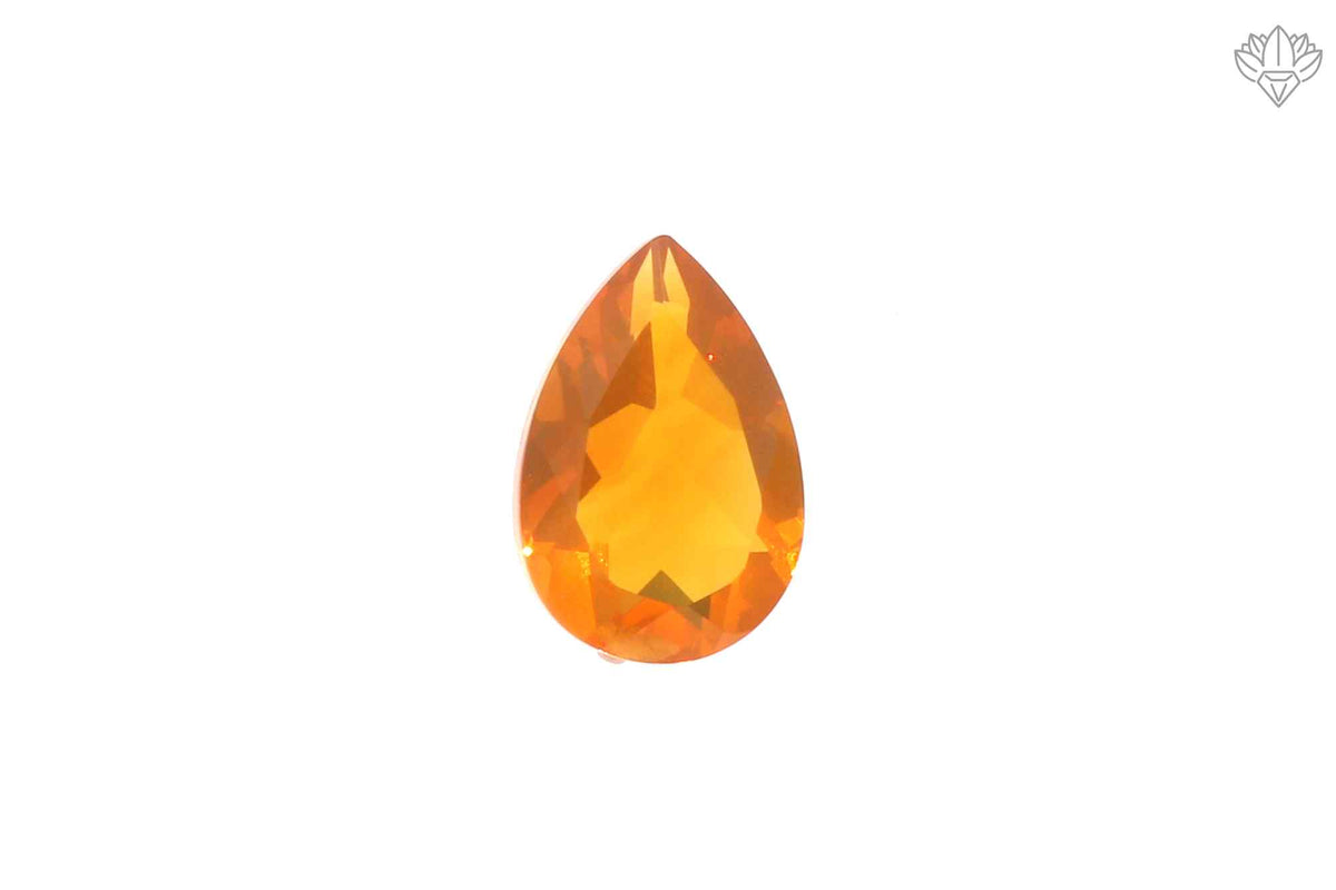 Noble Mexican Opal Pendant Pear 6x9mm Faceted Gem for Artisan Rings, Pendant Settings
