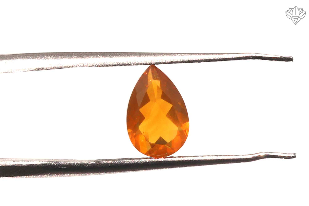 Noble Mexican Opal Pendant Pear 6x9mm Faceted Gem for Artisan Rings, Pendant Settings