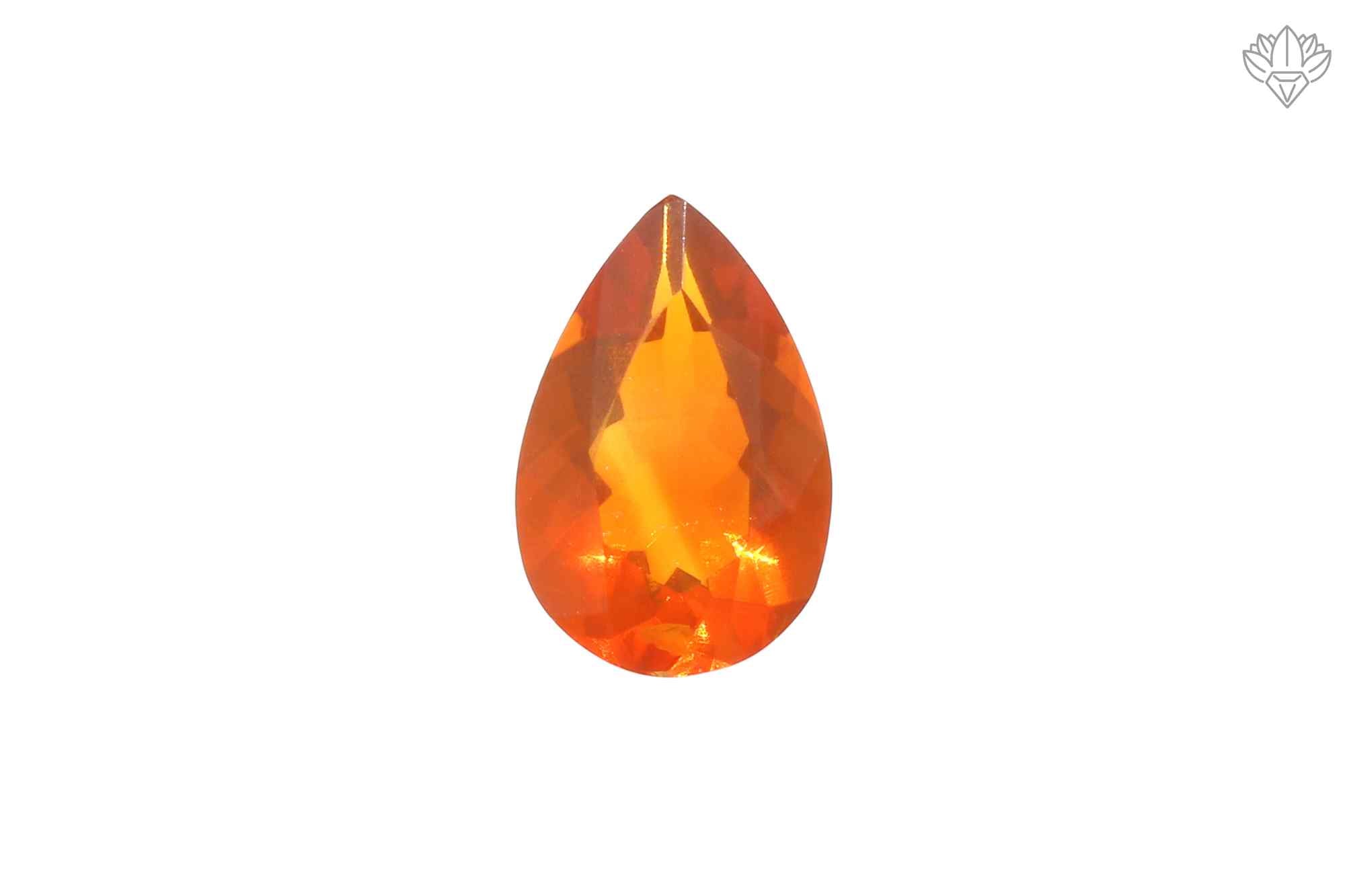Eminence Mexican Opal Pendant Pear 8x12mm Faceted Stone for Heirloom Pendants, Custom Rings & Fine Jewelry