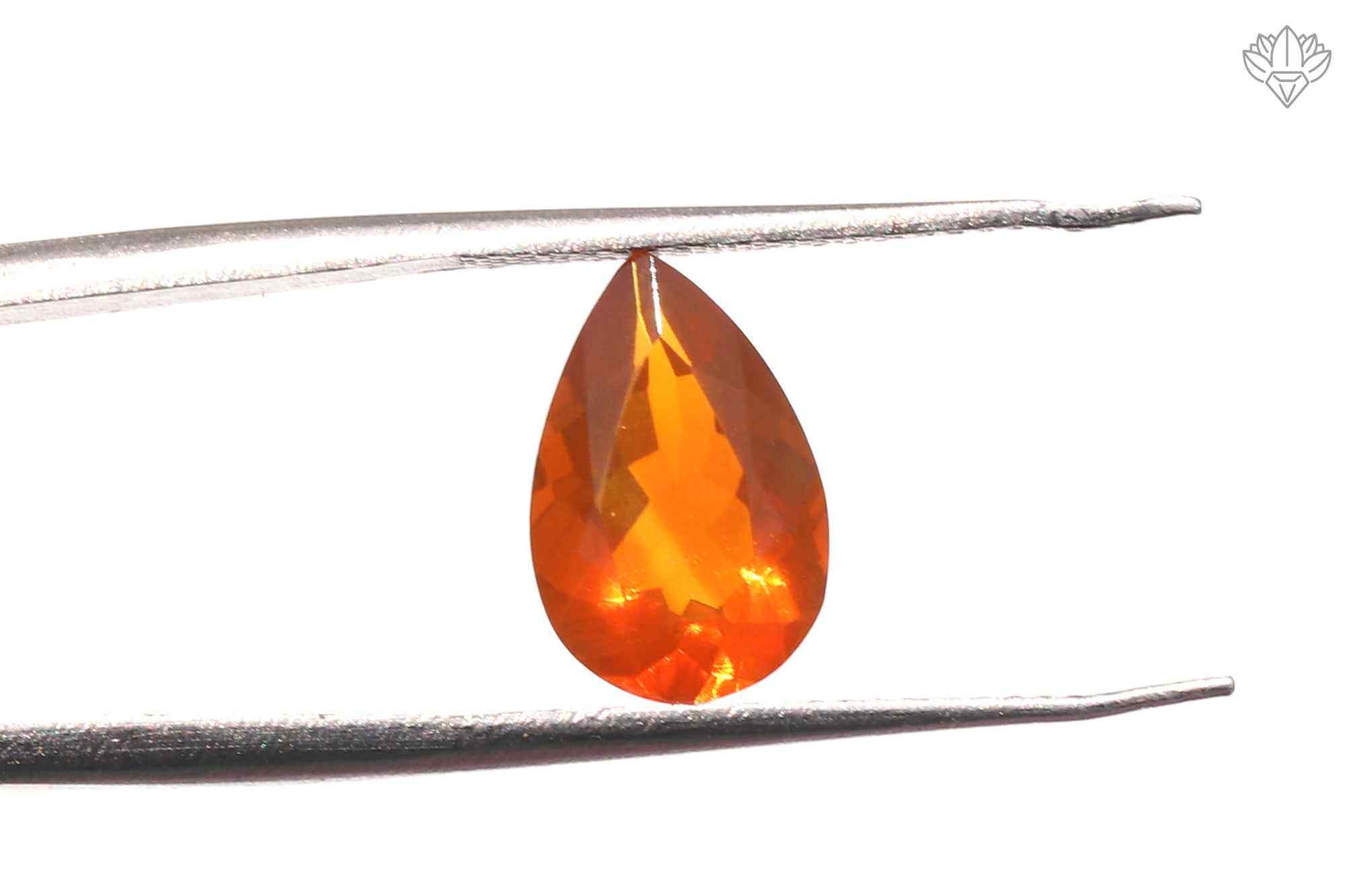 Eminence Mexican Opal Pendant Pear 8x12mm Faceted Stone for Heirloom Pendants, Custom Rings & Fine Jewelry