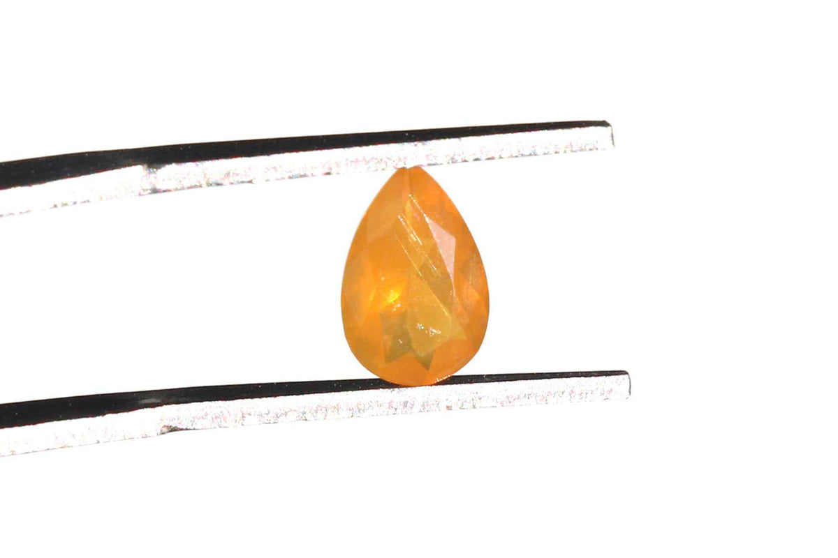 Aurora Mexican Opal Pendant Pear 5x8mm Faceted Gem for Elegant Earrings, Pendant Charms & Custom Jewelry