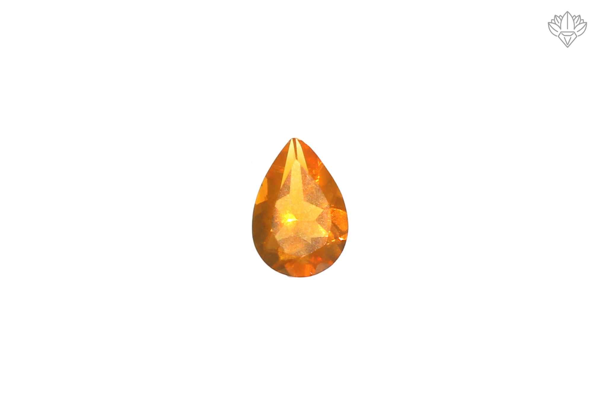 Whisper Mexican Opal Pendant Pear 4x6mm Faceted Jewel for Minimalist Jewelry, Petite Pendants & Ring Accents