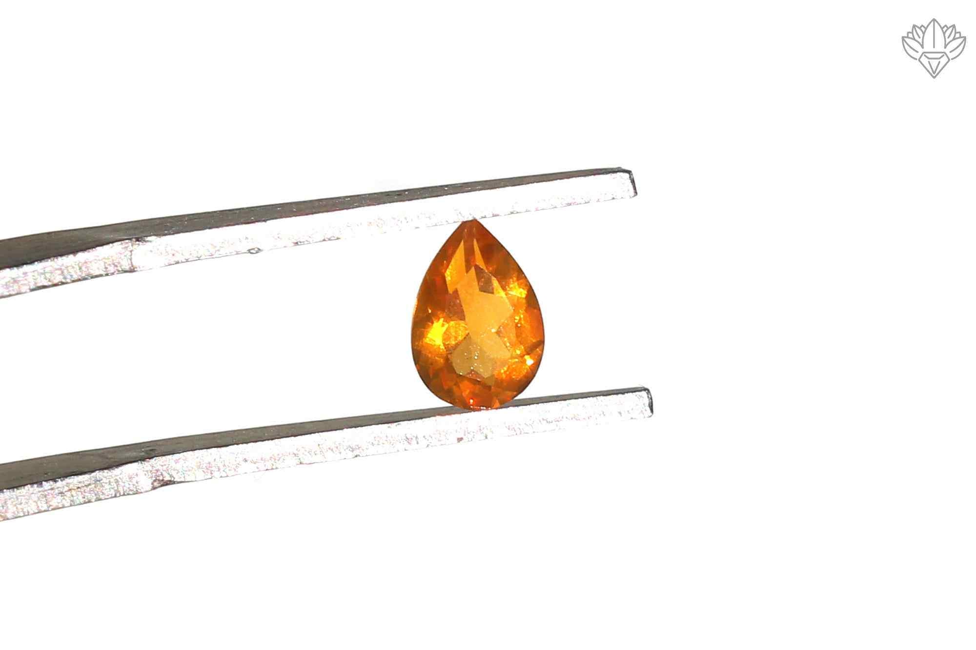 Harmony Mexican Opal Pendant Pear 4x6mm Faceted Gemstone for Everyday Jewelry, Charm Rings & Petite Earrings
