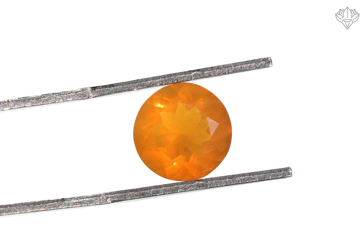 Legacy Mexican Opal Pendant Round 9mm Faceted Stone for Cocktail Rings, Heirloom Pendants