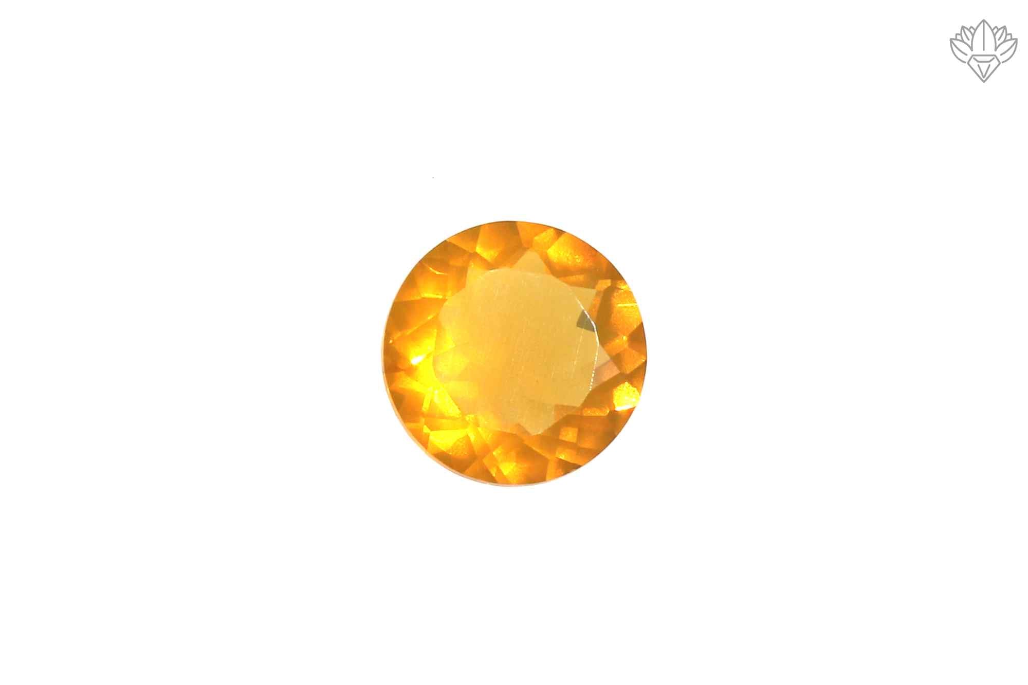 Velvet Mexican Opal Pendant Round 8mm Faceted Gem for Bezel Rings, Artisan Pendants & Fine Jewelry Making