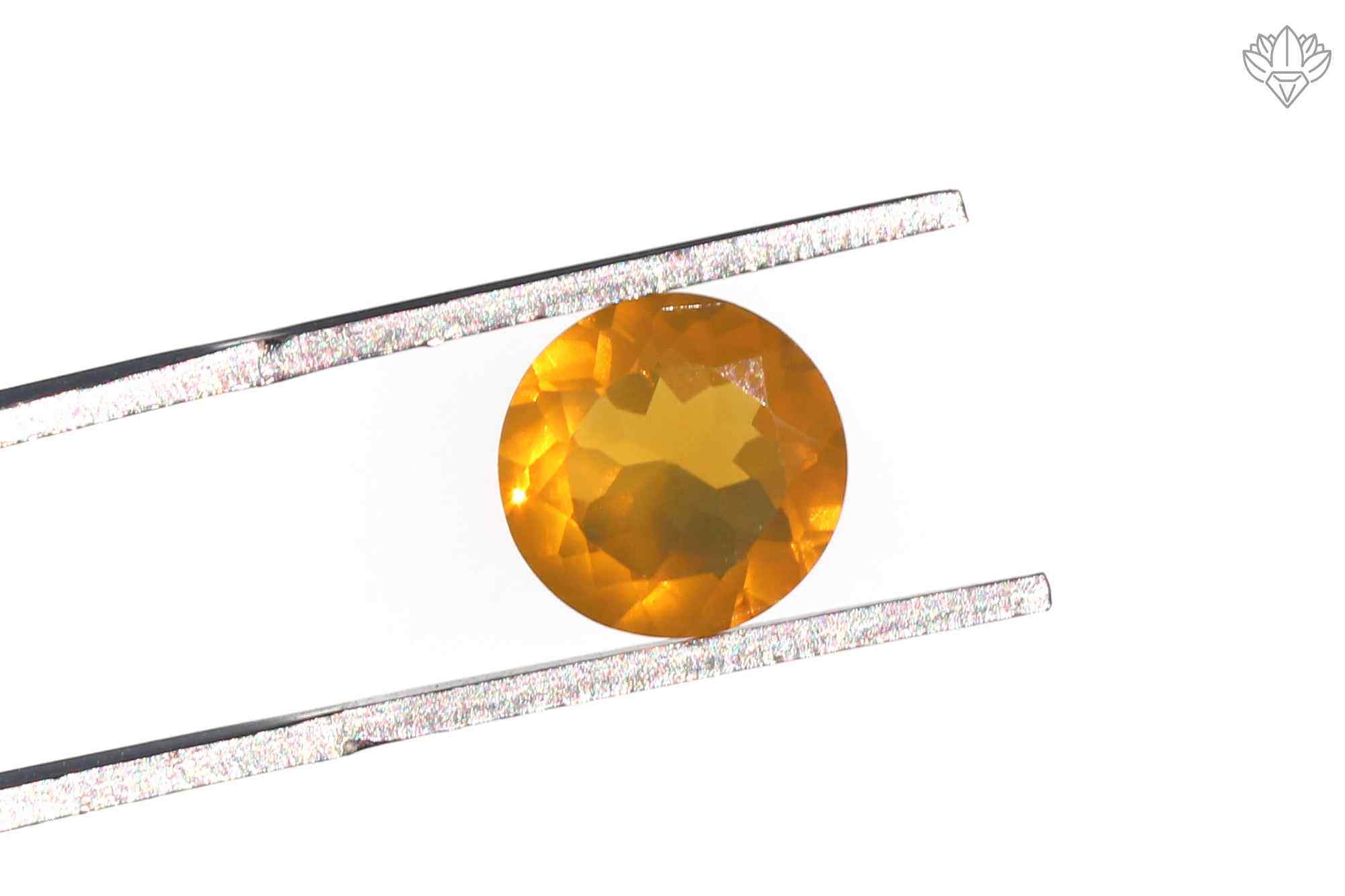Velvet Mexican Opal Pendant Round 8mm Faceted Gem for Bezel Rings, Artisan Pendants & Fine Jewelry Making
