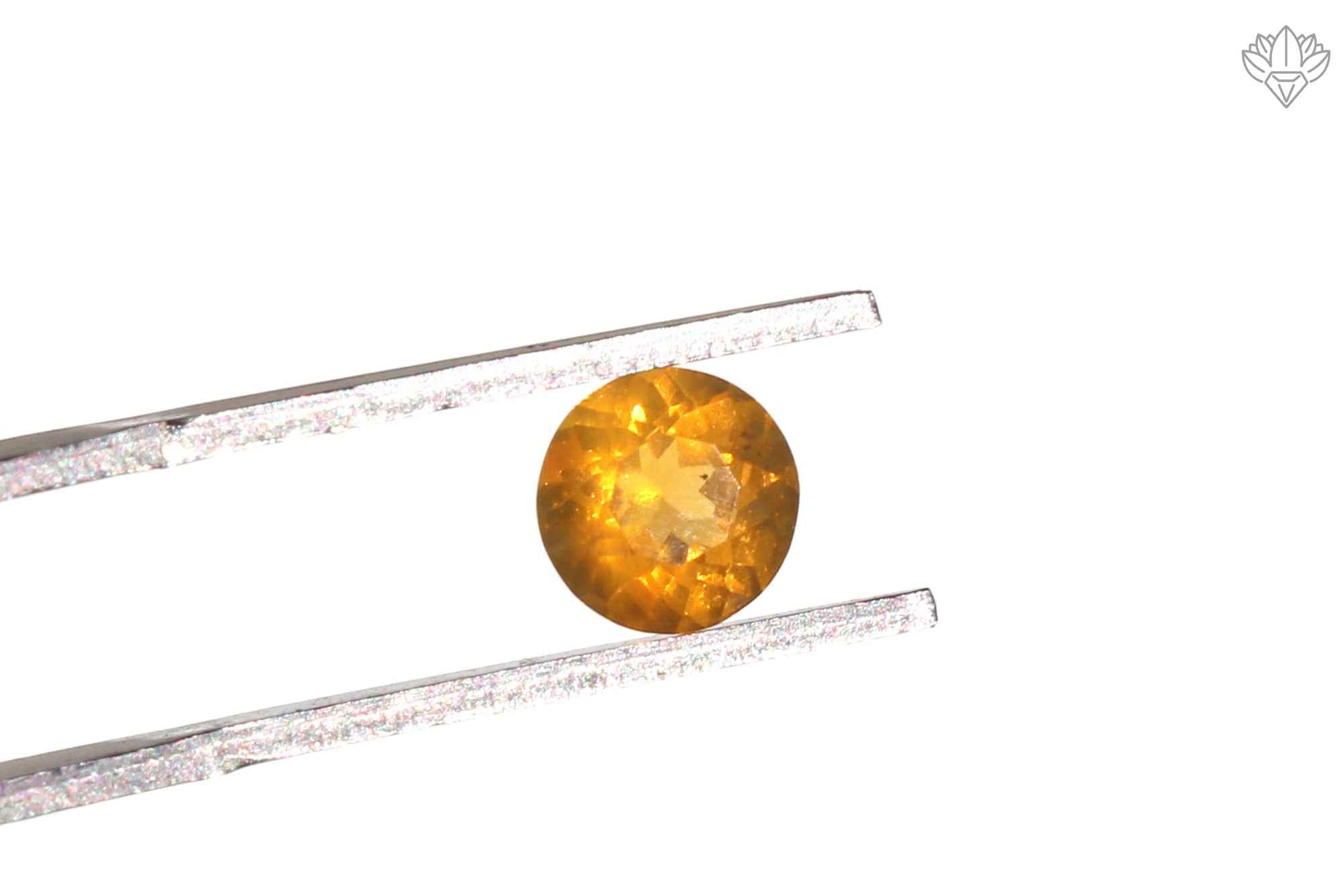 Auric Mexican Opal Round 6mm Faceted Gem for Stackable Rings, Birthstone Jewelry