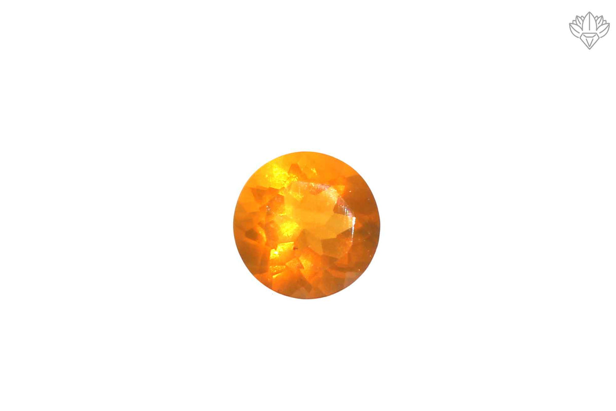 Lustre Mexican Opal Pendant Round 6mm Faceted Stone for Solitaire Rings, Everyday Pendants & Artisan Jewelry