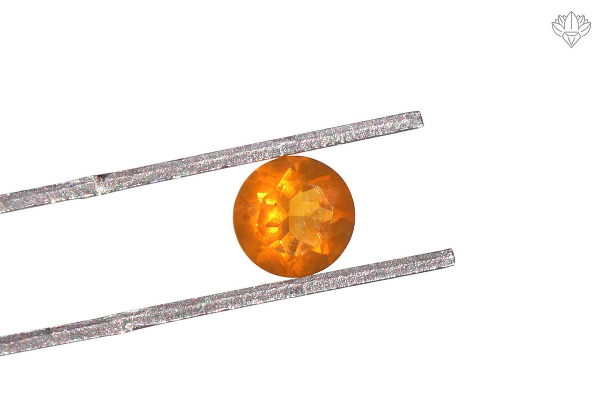 Lustre Mexican Opal Pendant Round 6mm Faceted Stone for Solitaire Rings, Everyday Pendants & Artisan Jewelry