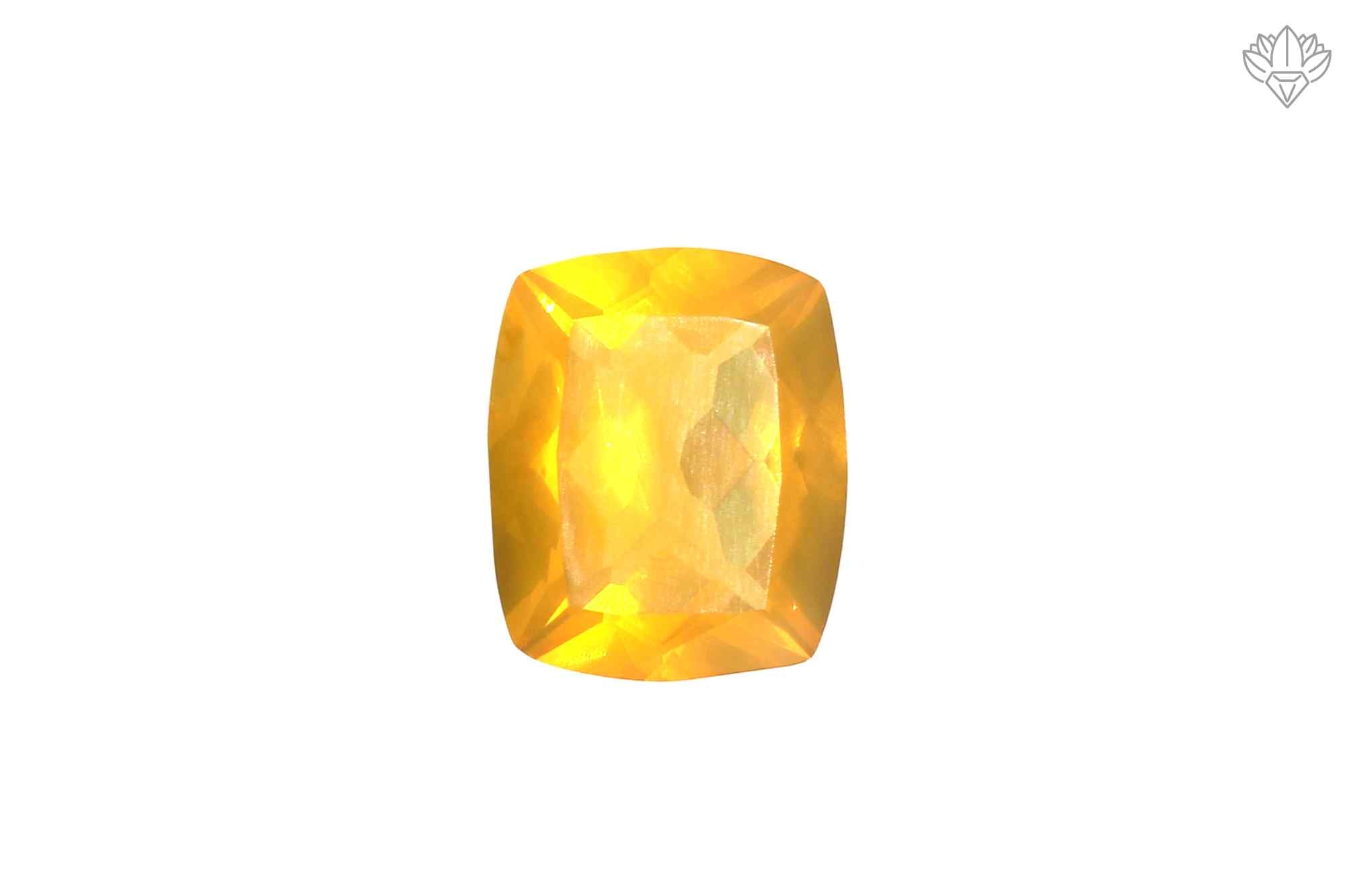Natural Mexican Fire Opal 9x11mm Cushion Cut Faceted Loose Stone