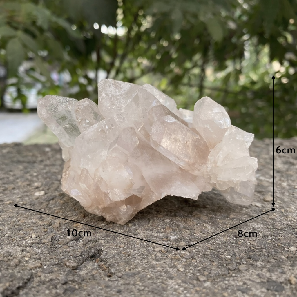 460g Pink Quartz Himalayan Natural Cluster Mineral Collector Specimen