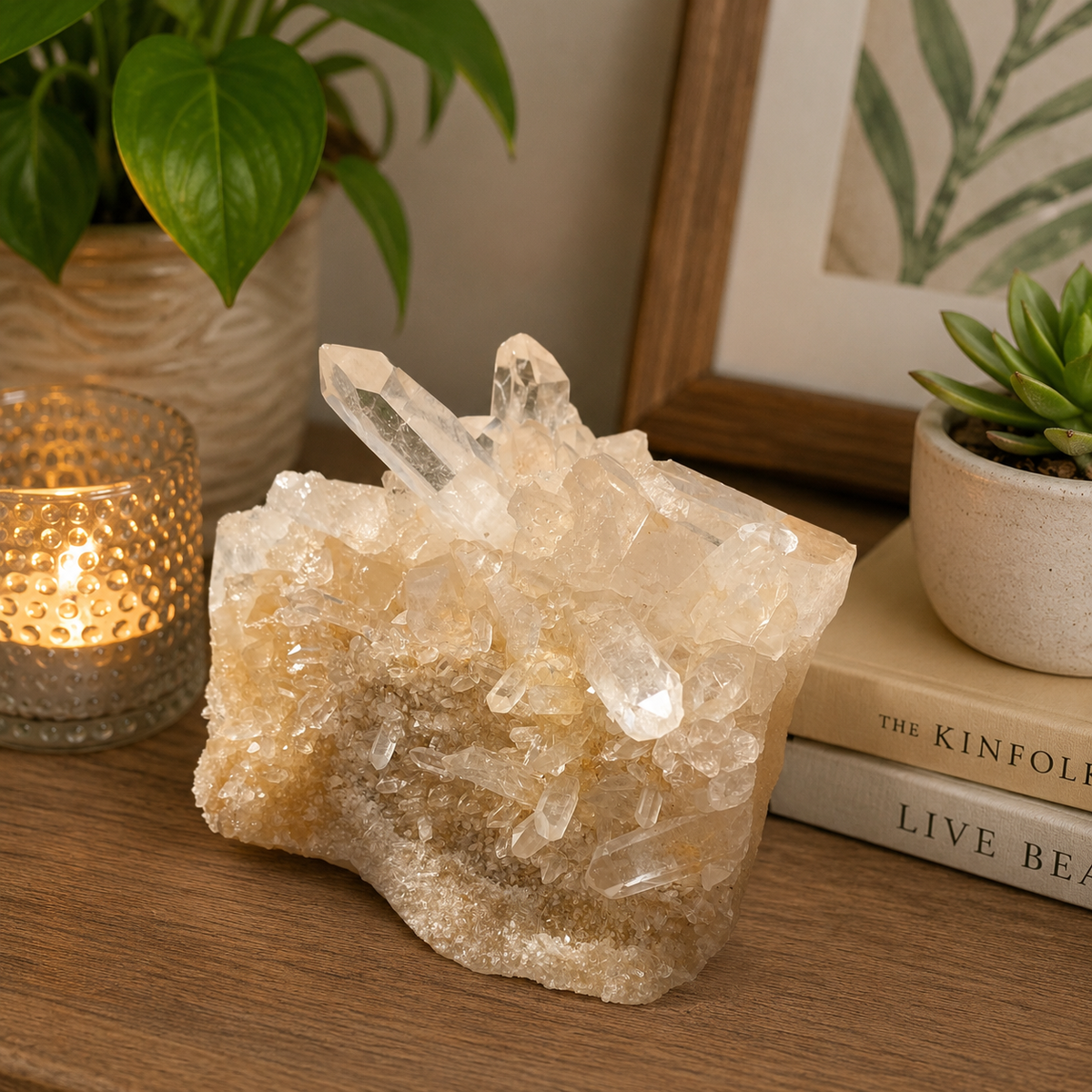 Natural Himalayan Yellow Quartz 1015g Cluster Raw Collector Piece