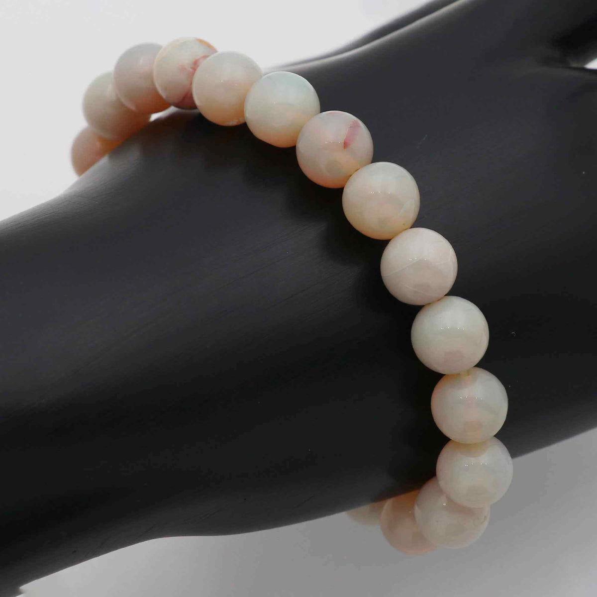 Australian Opal Round Bead Bracelet Natural Gemstone Jewelry 102 Ct